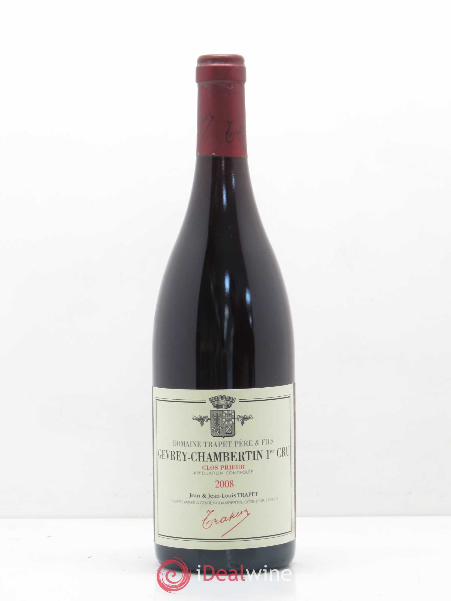 Gevrey-Chambertin 1er Cru Clos Prieur Domaine Trapet 2008 - Lot de 1 bouteille - 0