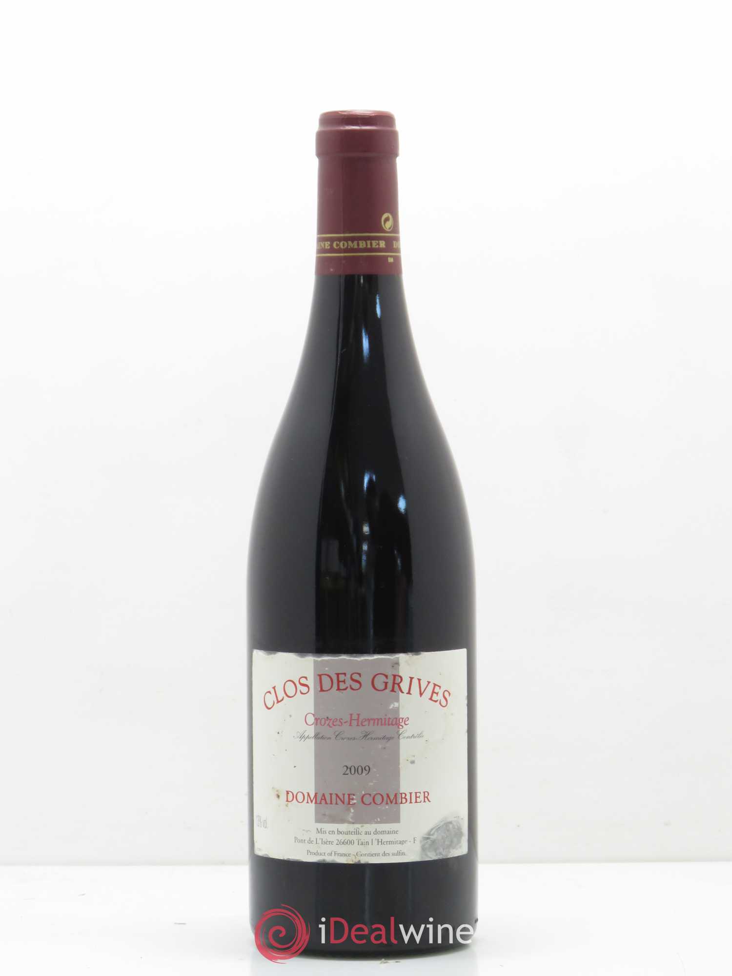 Crozes-Hermitage Clos des Grives Combier 2009 - Lot de 1 bouteille - 0