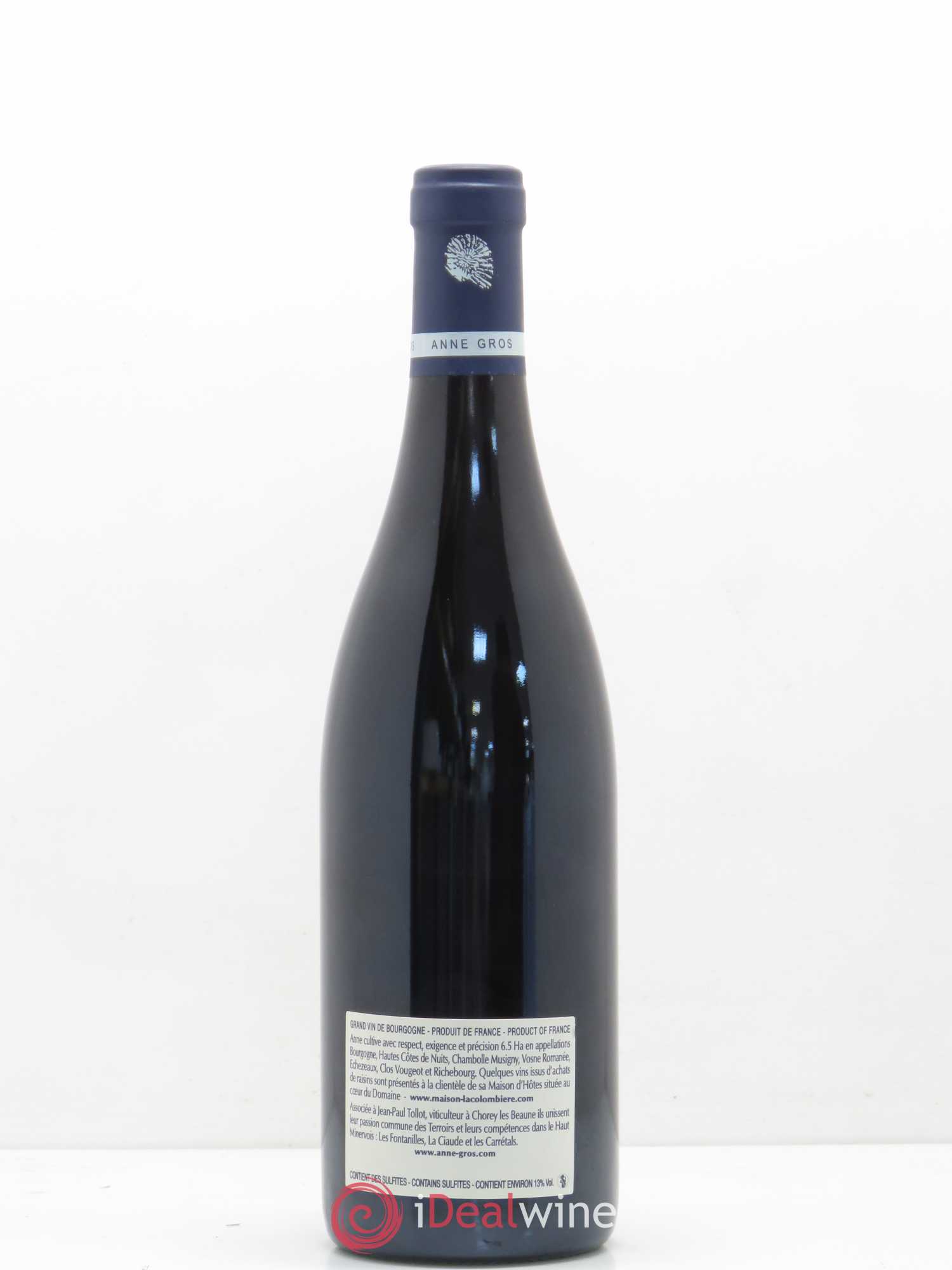 Clos de Vougeot Grand Cru Le Grand Maupertui Anne Gros 2010 - Lot de 1 bouteille - 1