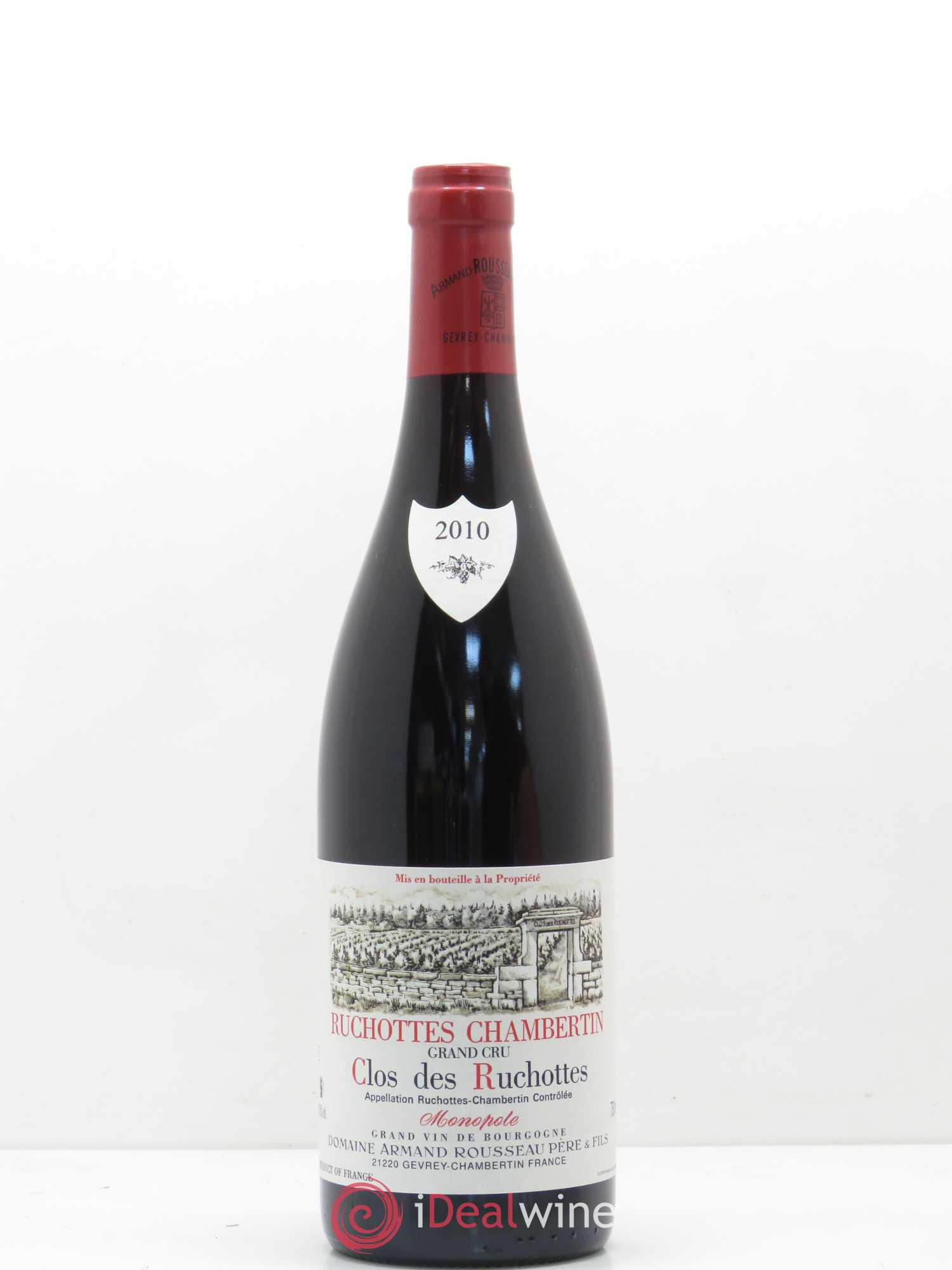 Ruchottes-Chambertin Grand Cru Clos des Ruchottes Armand Rousseau (Domaine) 2010 - Lot de 1 bouteille - 0