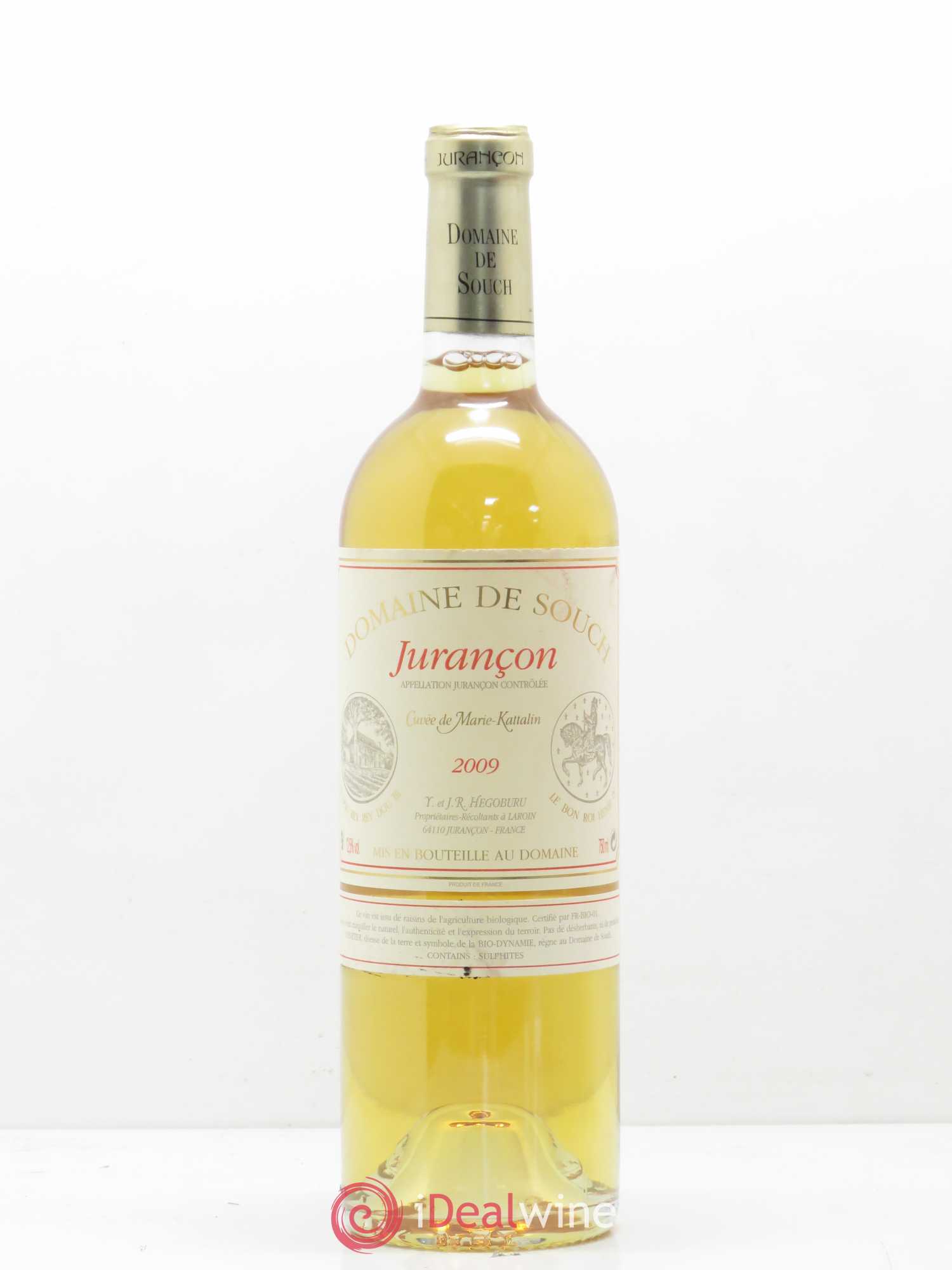 Jurançon Marie Kattalyn Souch (Domaine de) 2009 - Lotto di 1 bottiglia - 0