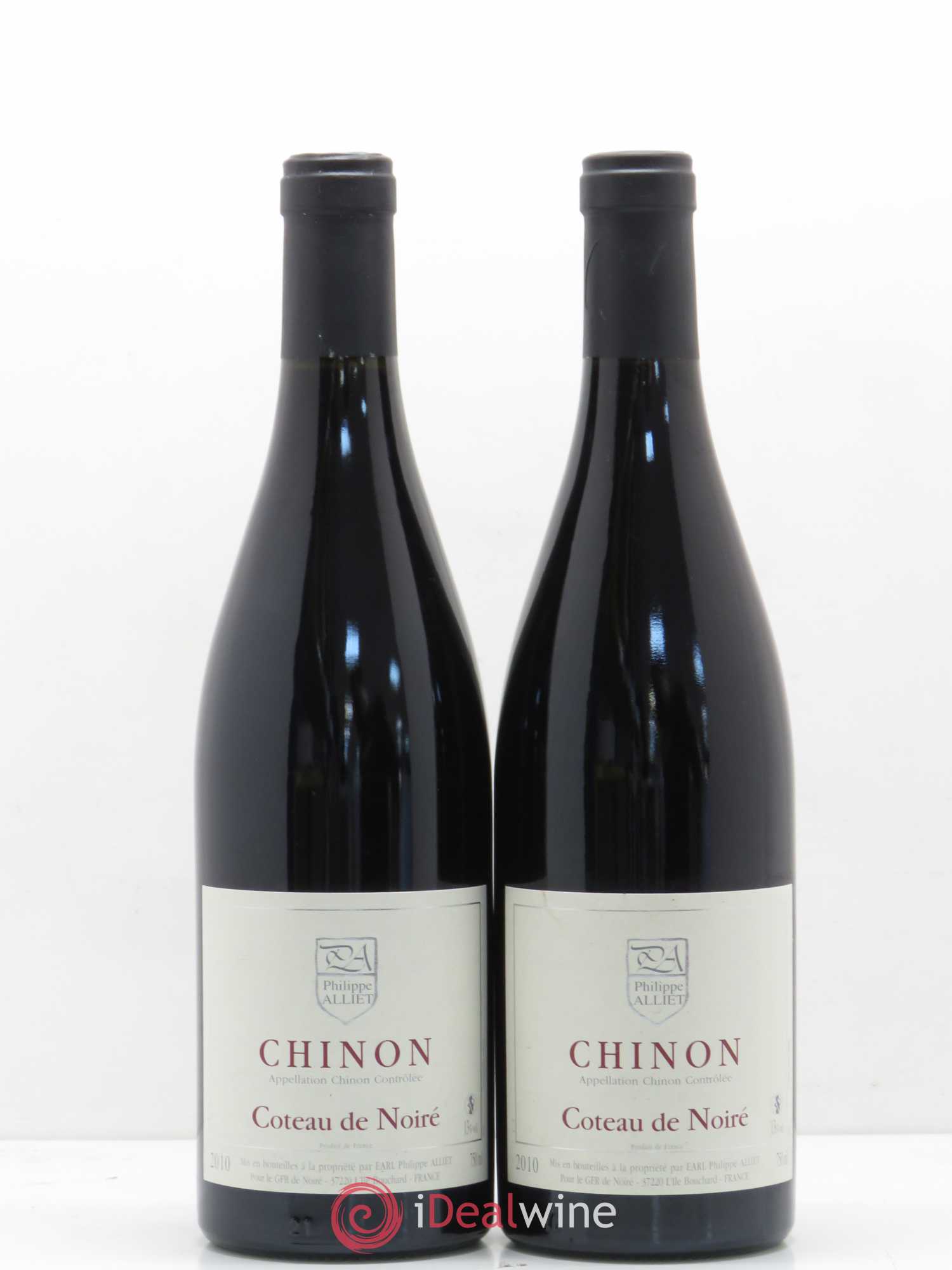 Chinon Coteau de Noiré Philippe Alliet 2010 - Lot de 2 bouteilles - 0