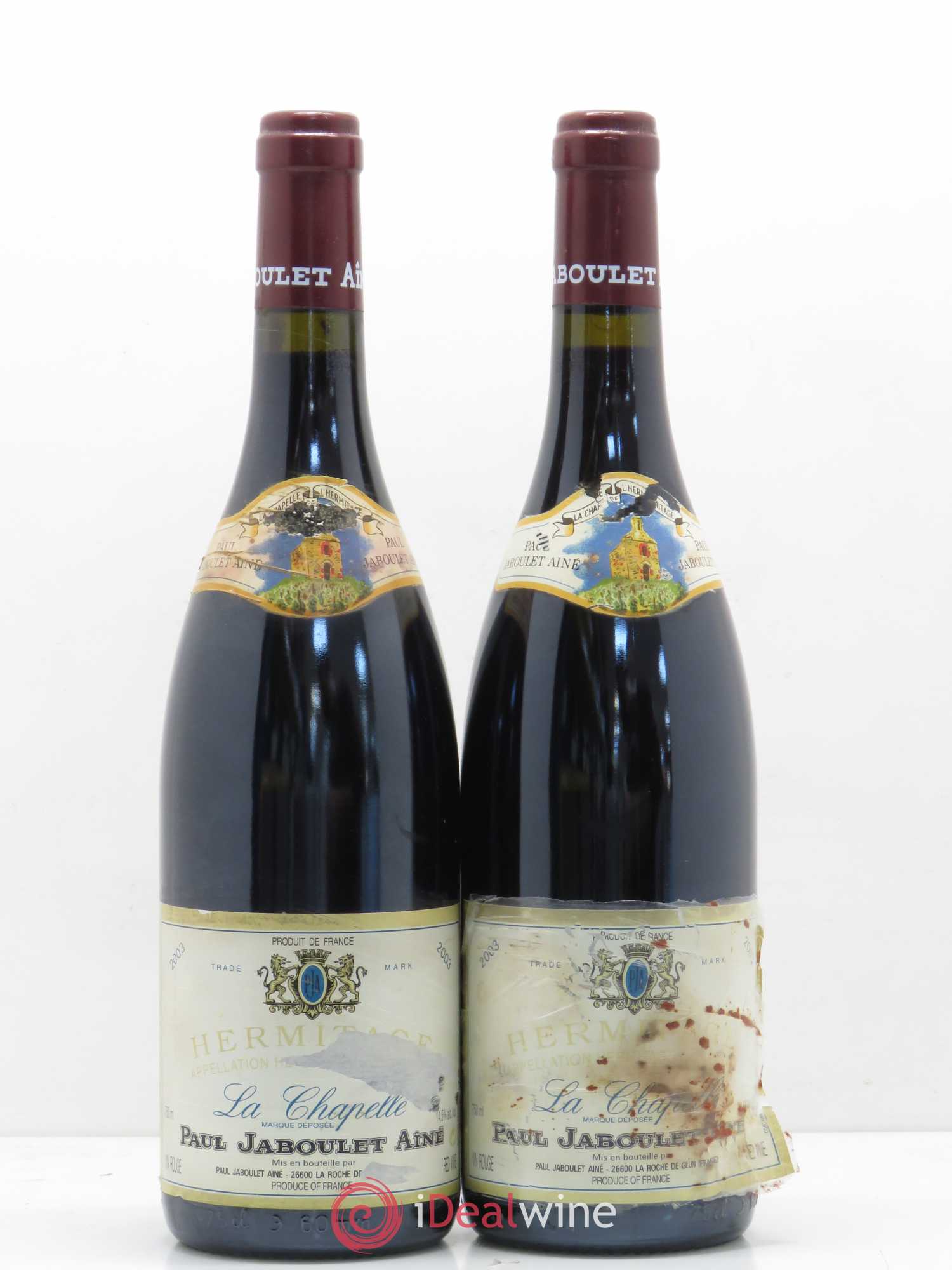 Hermitage La Chapelle Paul Jaboulet Ainé 2003 - Lot de 2 bouteilles - 0
