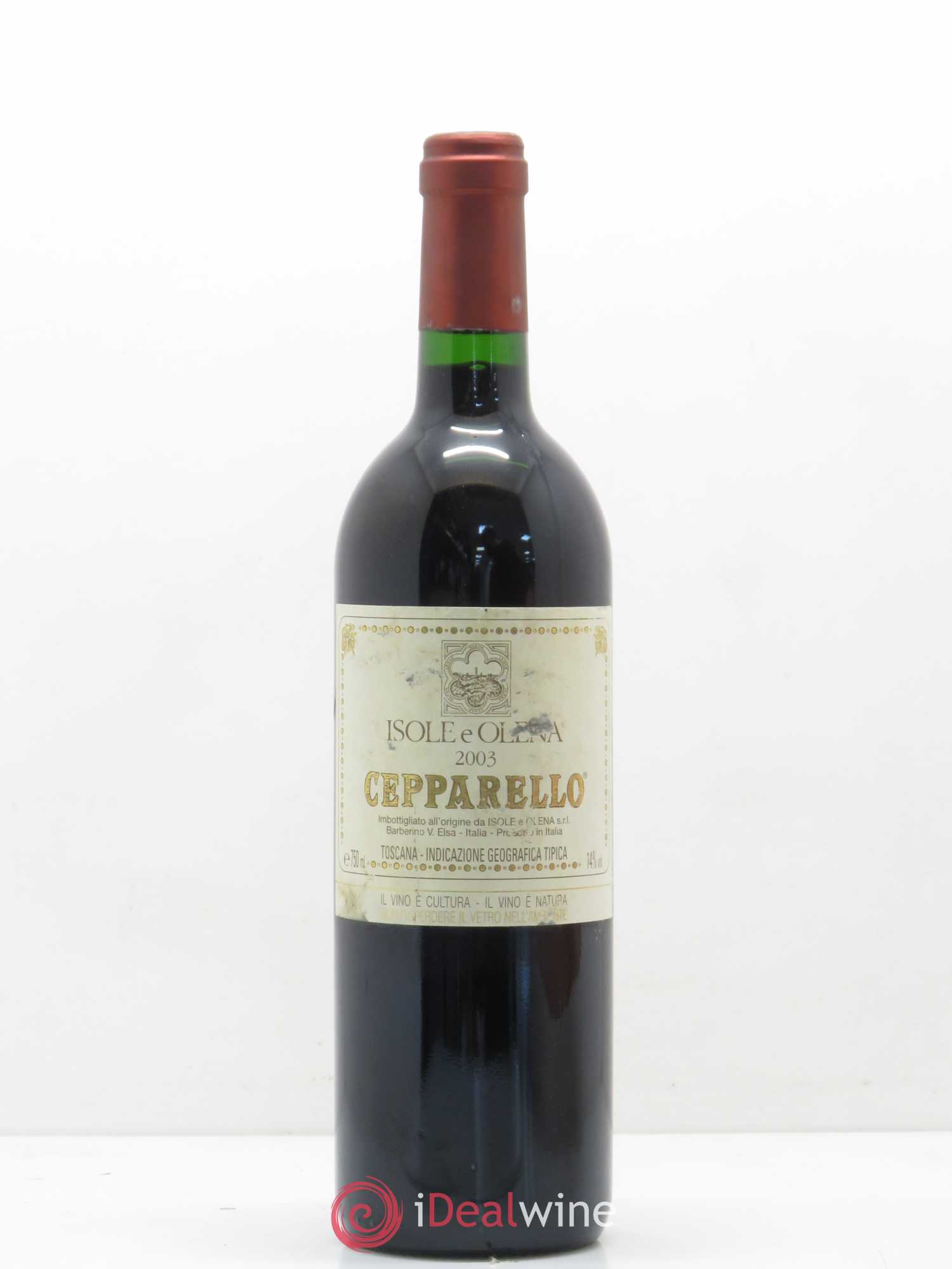 Italie Isole e Olena Cepparello Toscana IGT 2003 - Posten von 1 Flasche - 0
