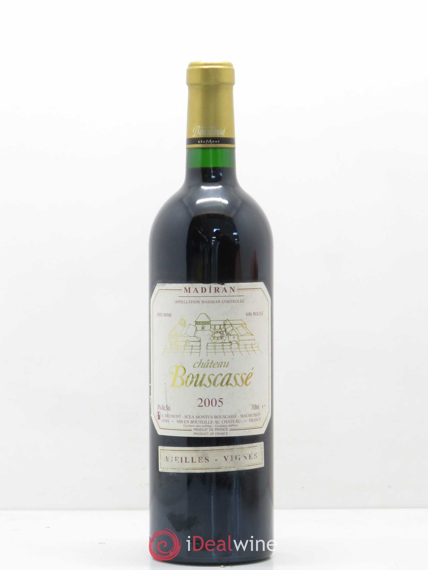 Madiran Vieilles Vignes Château Bouscassé - Alain Brumont 2005 - Lot de 1 bouteille - 0