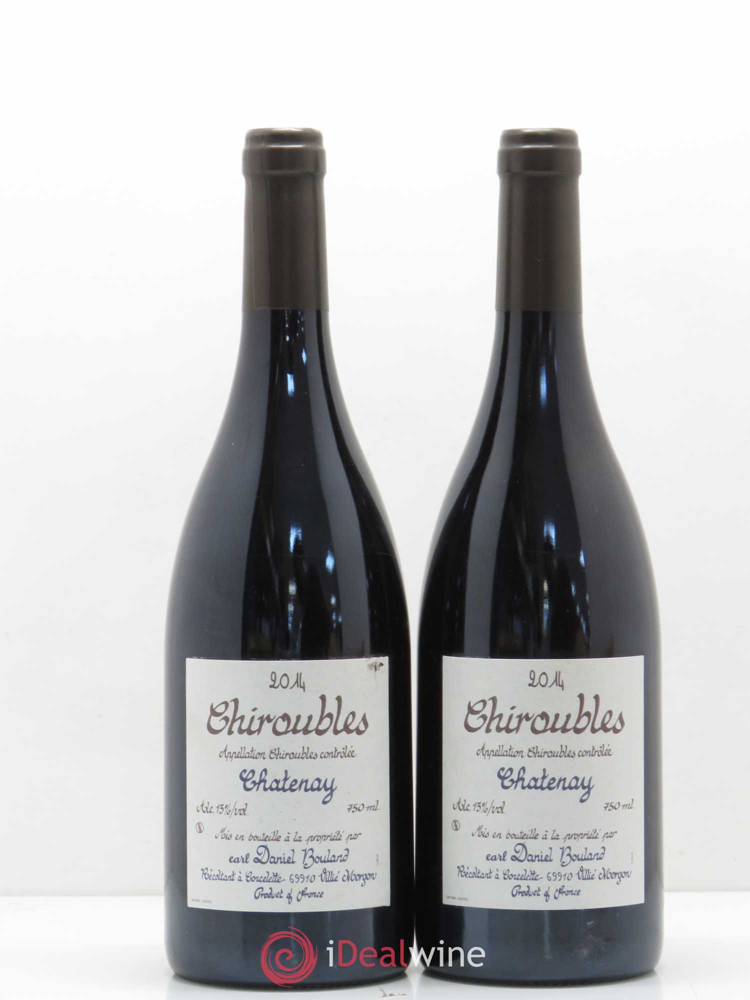 Chiroubles Daniel Bouland (Domaine) Chatenay 2014 - Lot de 2 bouteilles - 0
