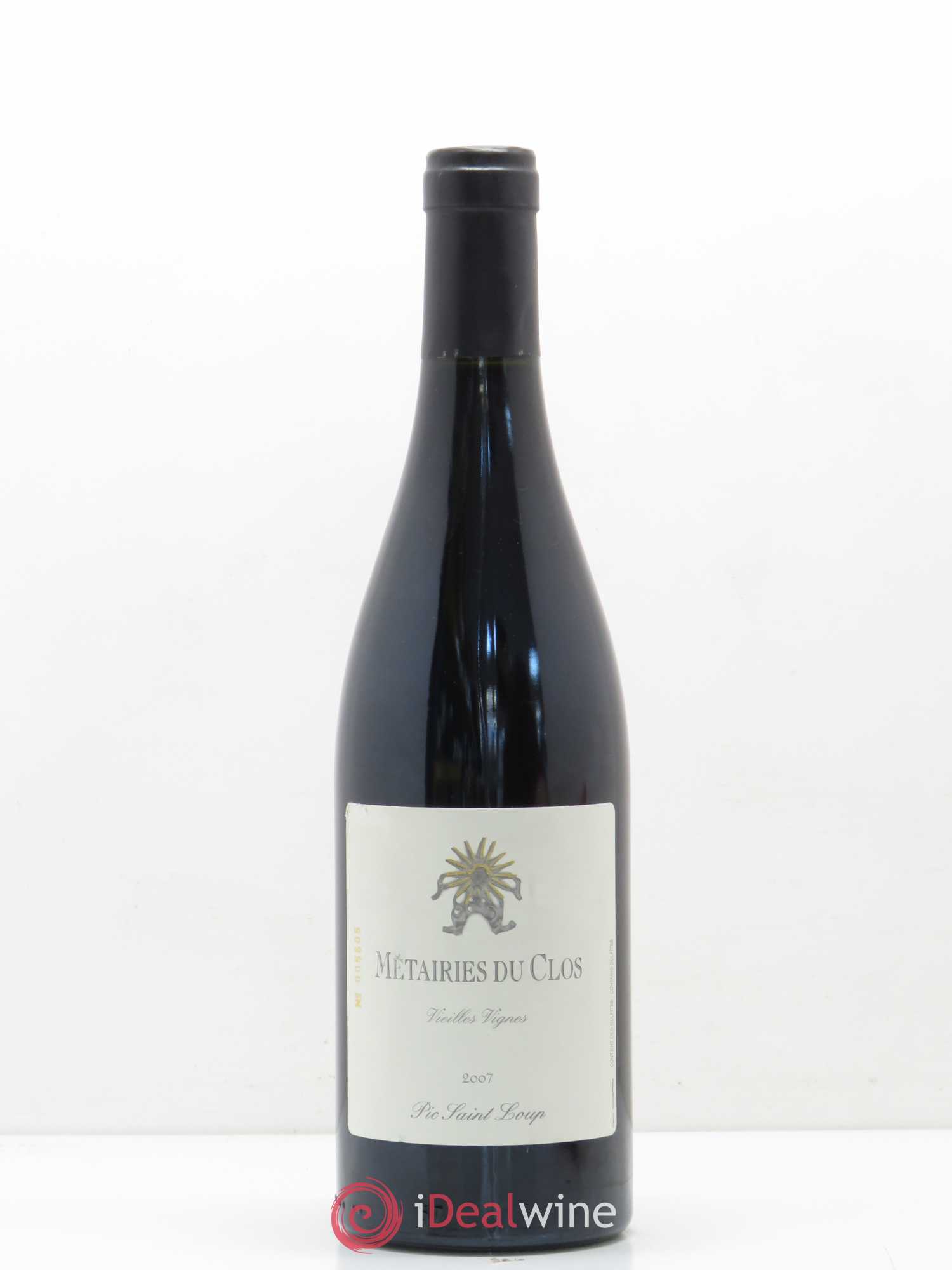 Pic Saint-Loup Les Métairies du Clos Vieilles Vignes Christophe Peyrus et Françoise Julien Vieilles Vignes 2007 - Lot de 1 bouteille - 0