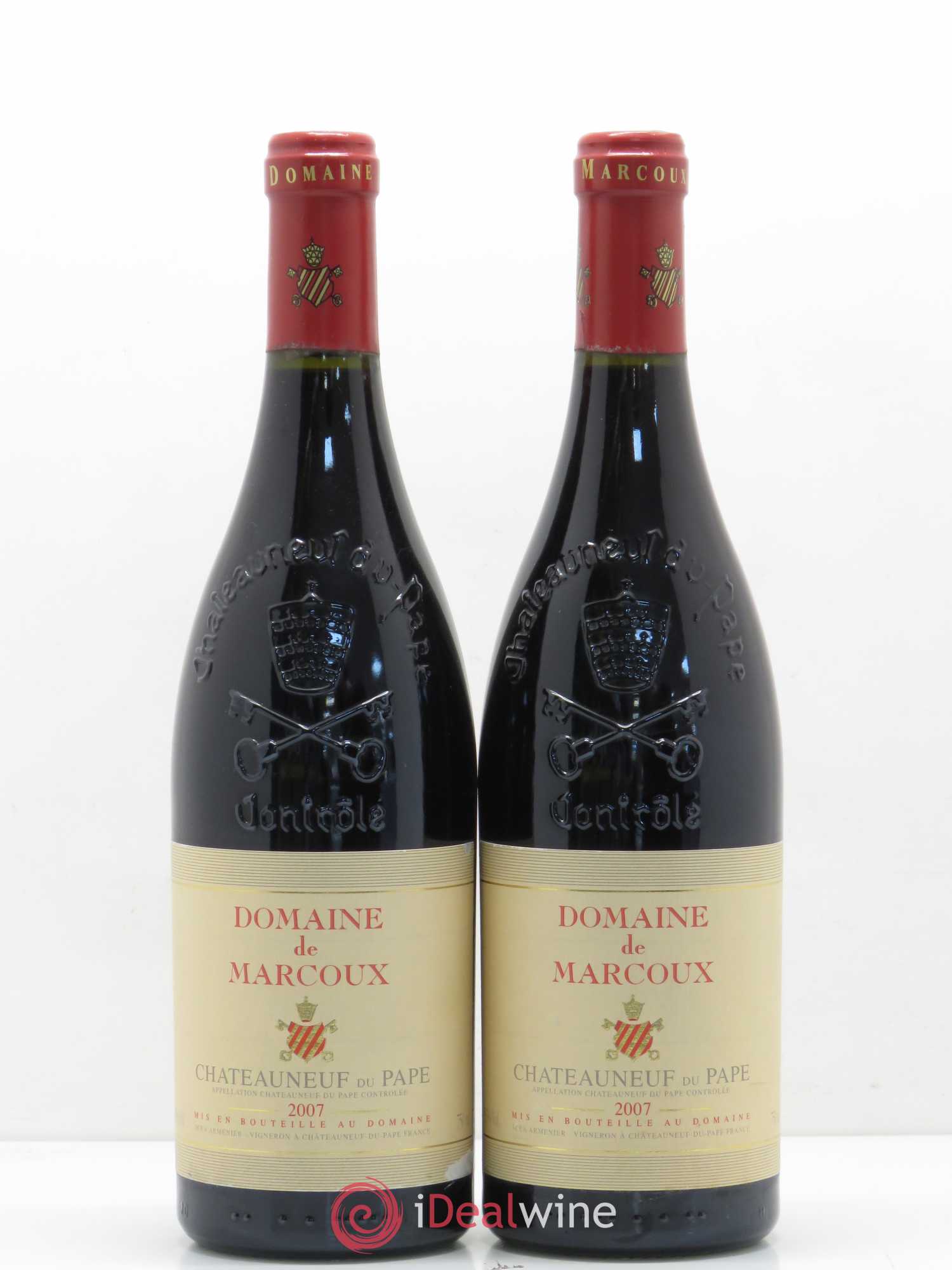 Châteauneuf-du-Pape Marcoux (Domaine de) 2007 - Lot de 2 bouteilles - 0