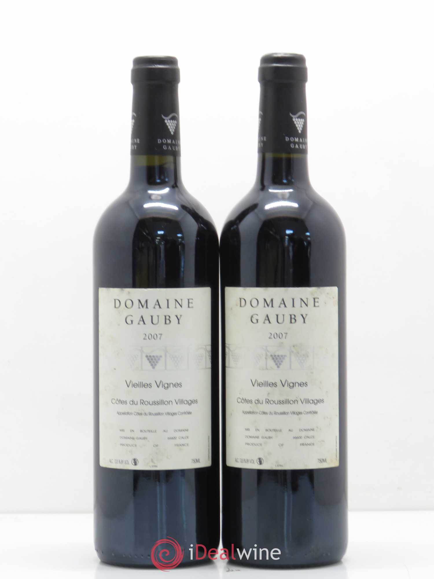 Côtes du Roussillon Villages Vieilles vignes Gauby (Domaine) 2007 - Lot de 2 bouteilles - 0