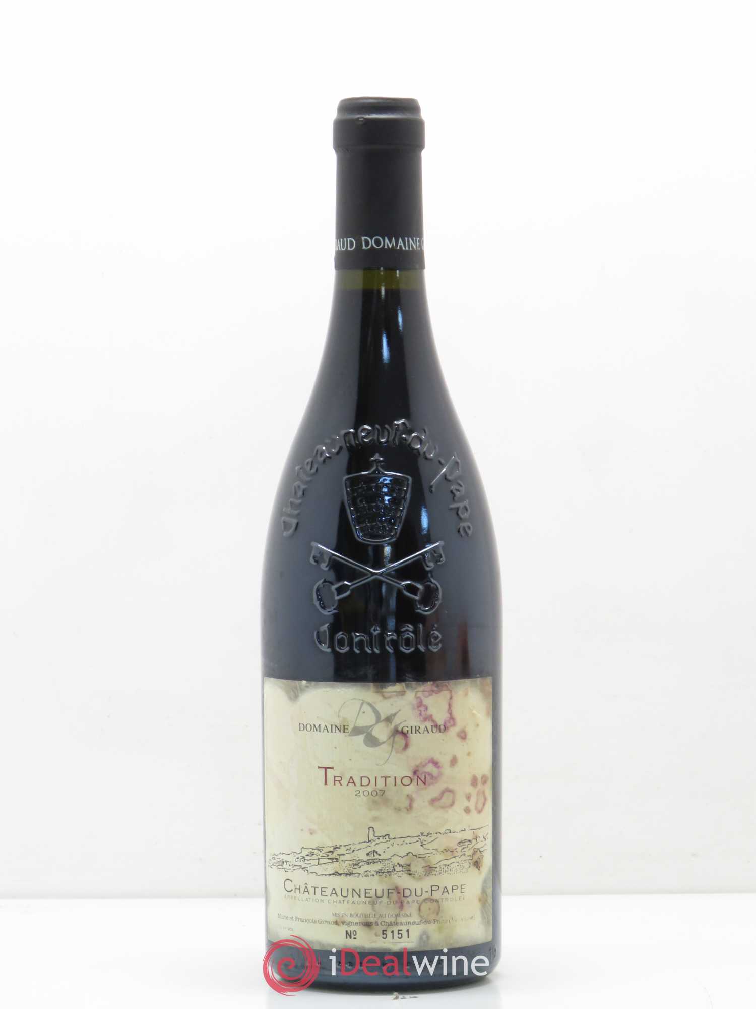 Châteauneuf-du-Pape Tradition Giraud (Domaine) 2007 - Lot de 1 bouteille - 0