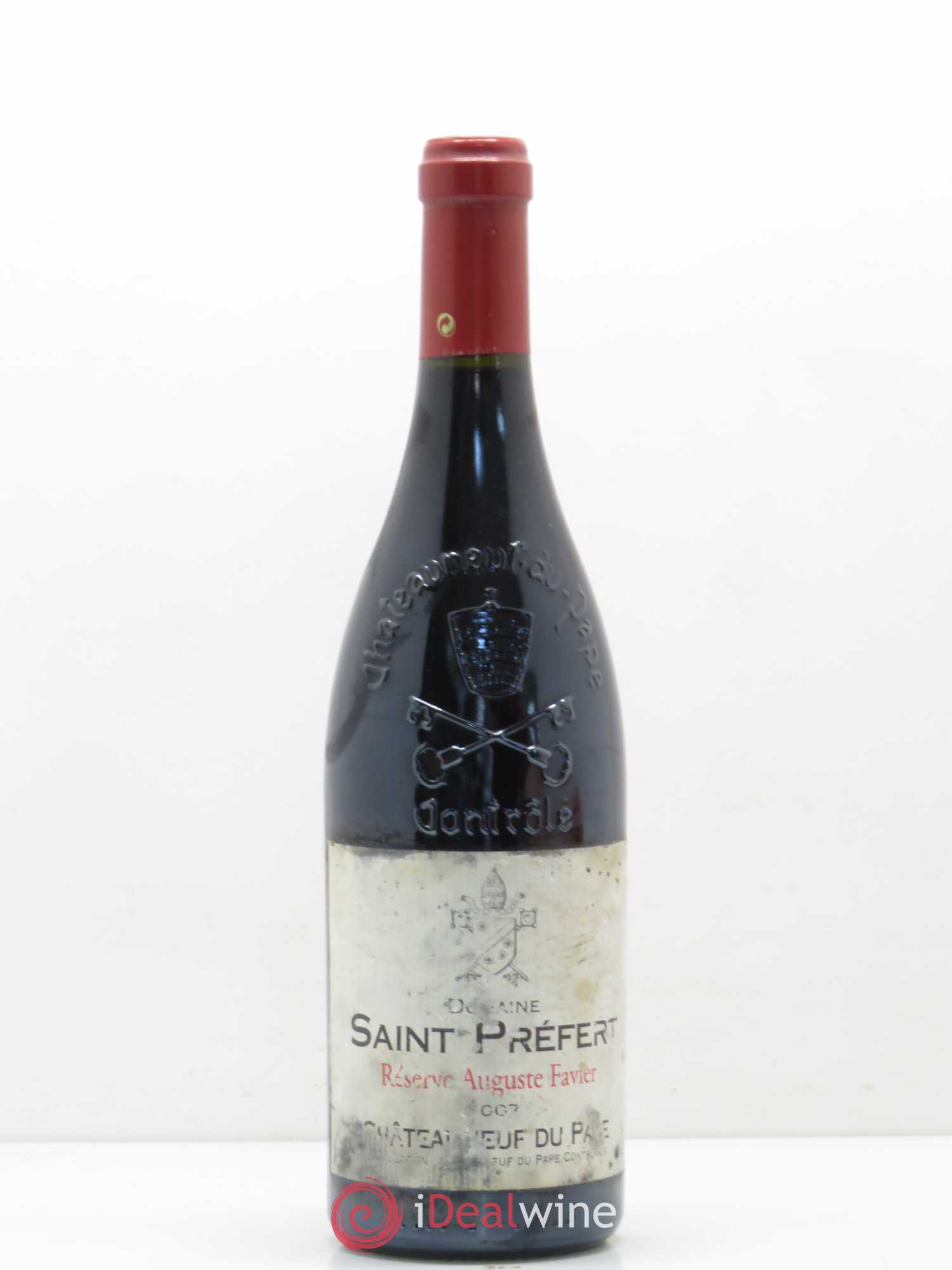 Châteauneuf-du-Pape Réserve Auguste Favier Domaine Saint-Préfert 2007 - Lot de 1 bouteille - 0