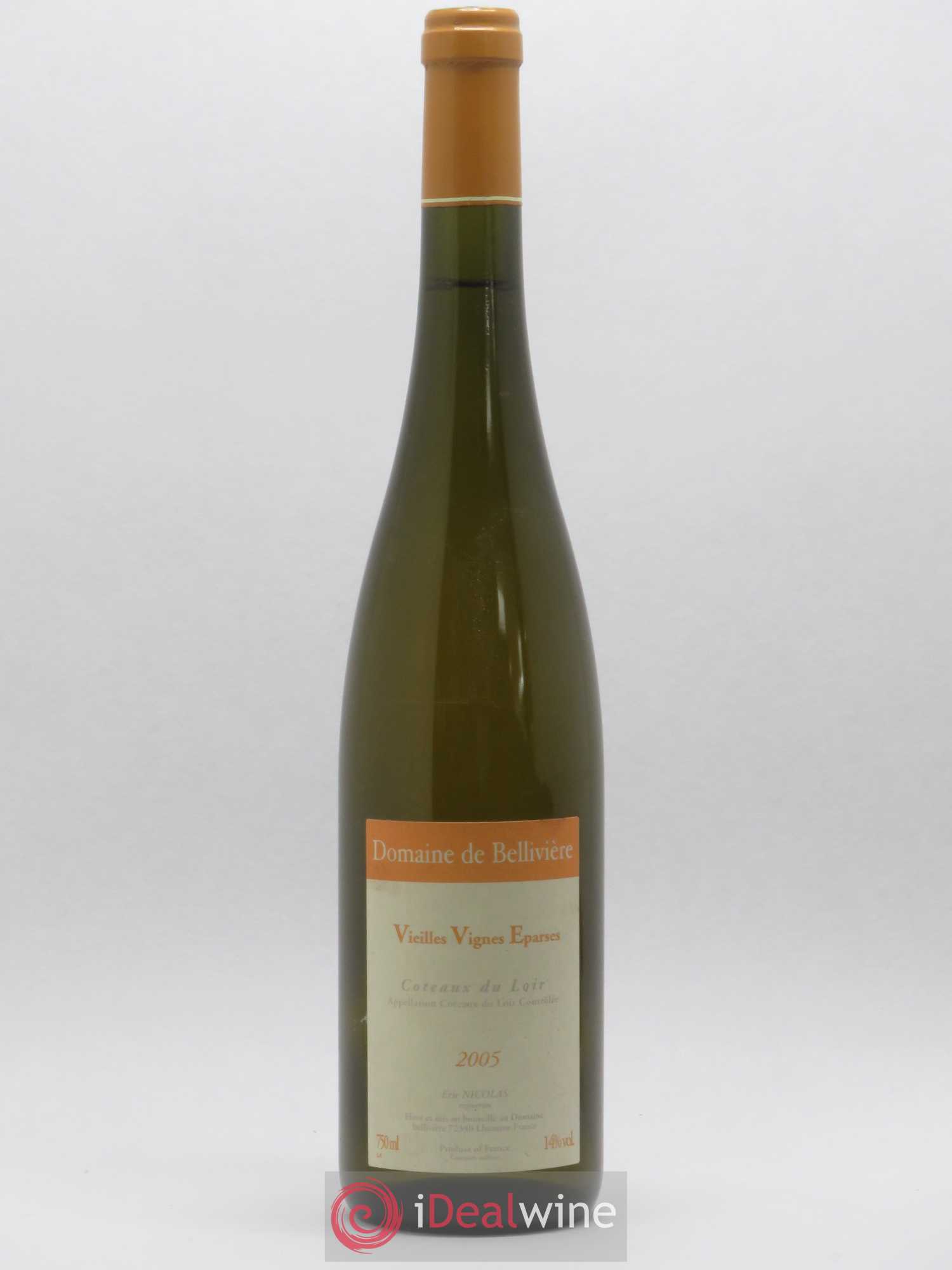 Coteaux du Loir Vieilles Vignes Eparses Domaine de Bellivière 2005 - Lot de 1 bouteille - 0