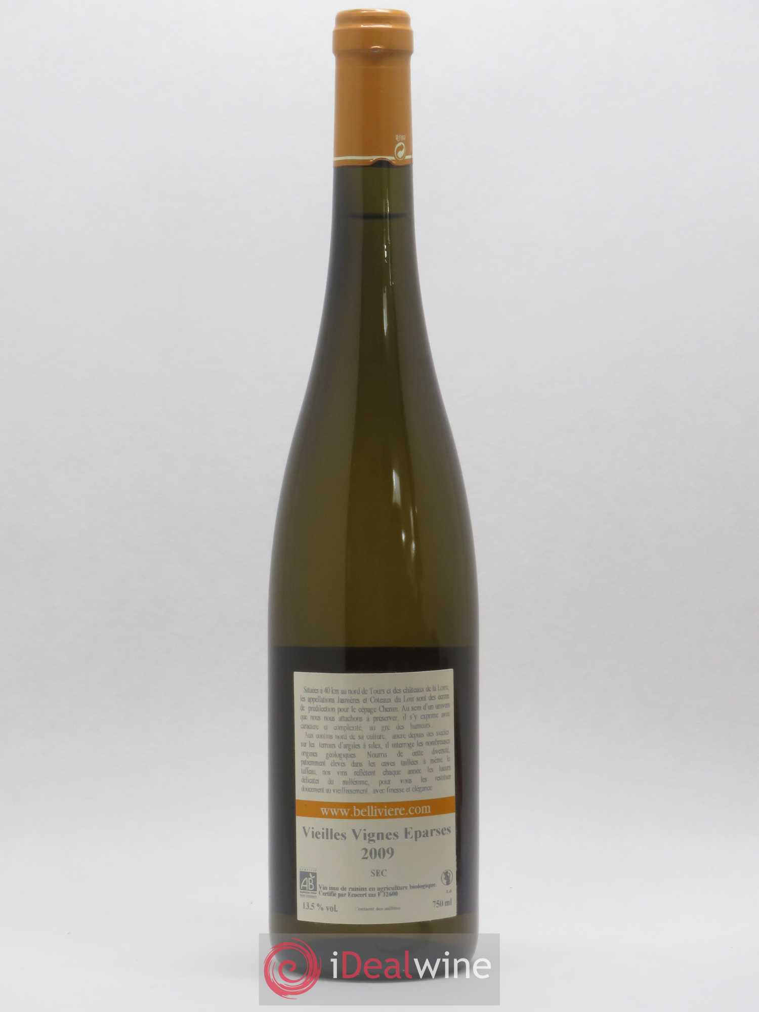 Coteaux du Loir Vieilles Vignes Eparses Domaine de Bellivière 2009 - Lot de 1 bouteille - 1