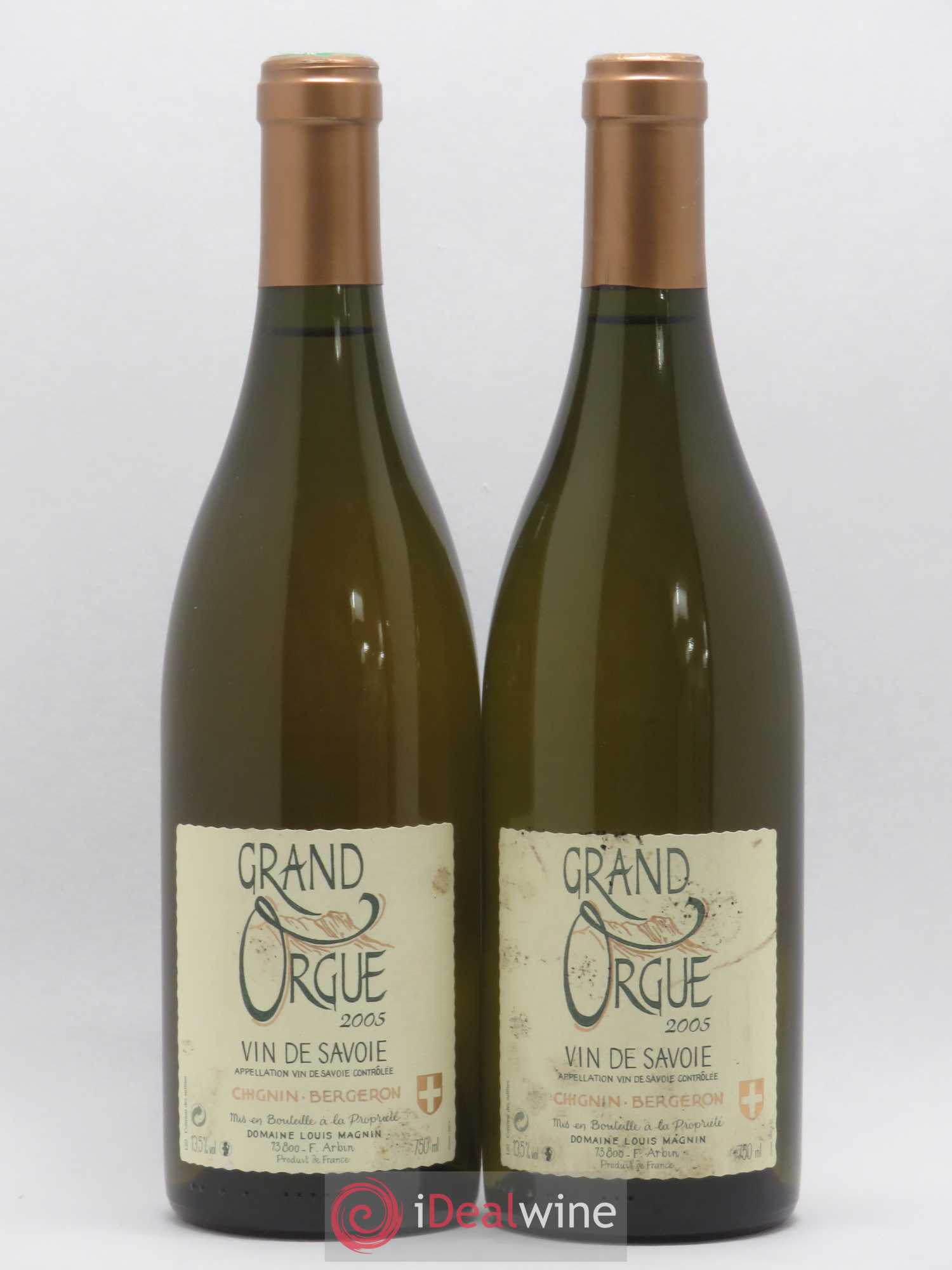 Vin de Savoie Chignin-Bergeron Grand Orgue Louis Magnin 2005 - Lot de 2 bouteilles - 0