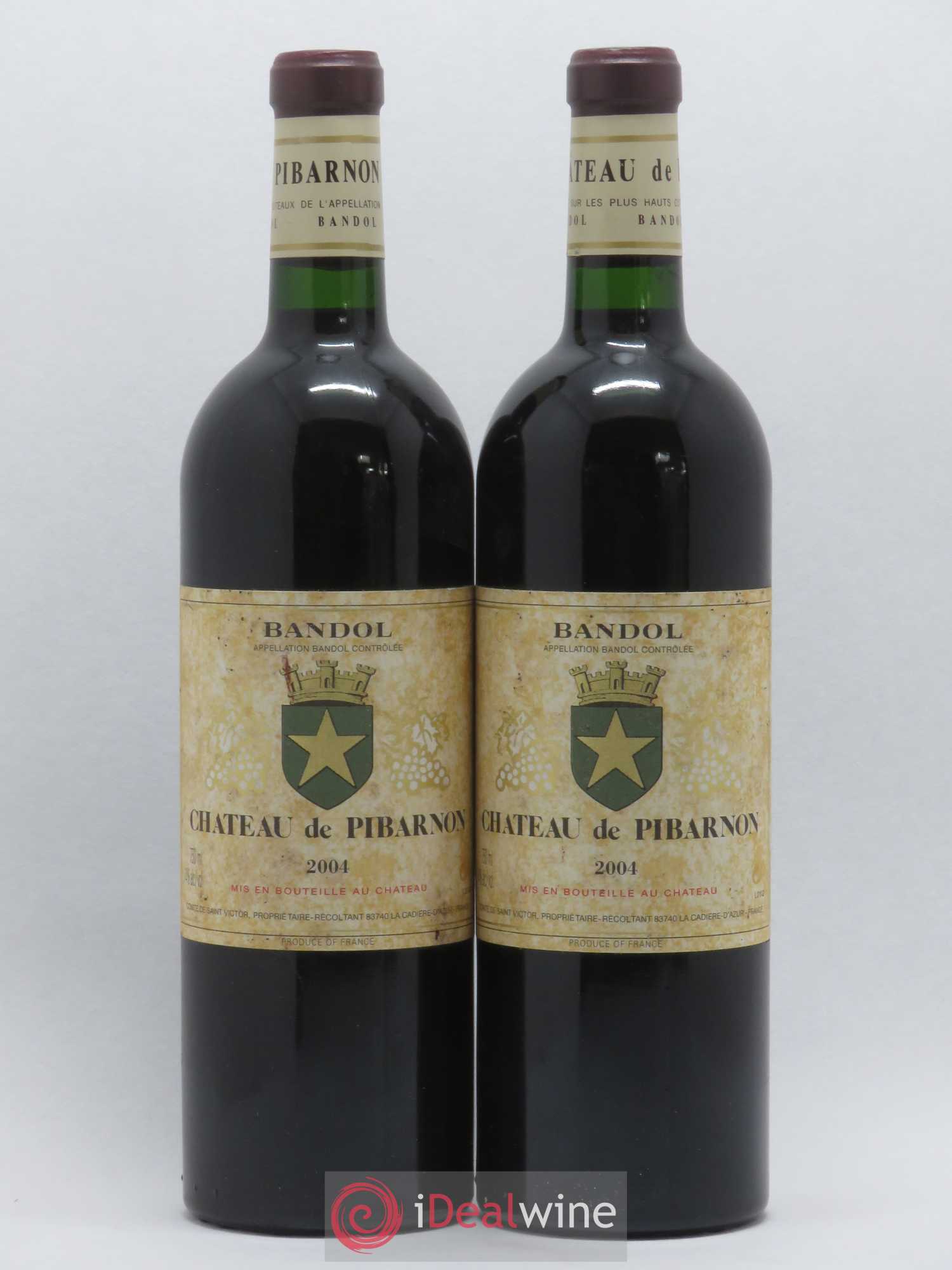 Bandol Château de Pibarnon Comte de Saint-Victor 2004 - Lot de 2 bouteilles - 0