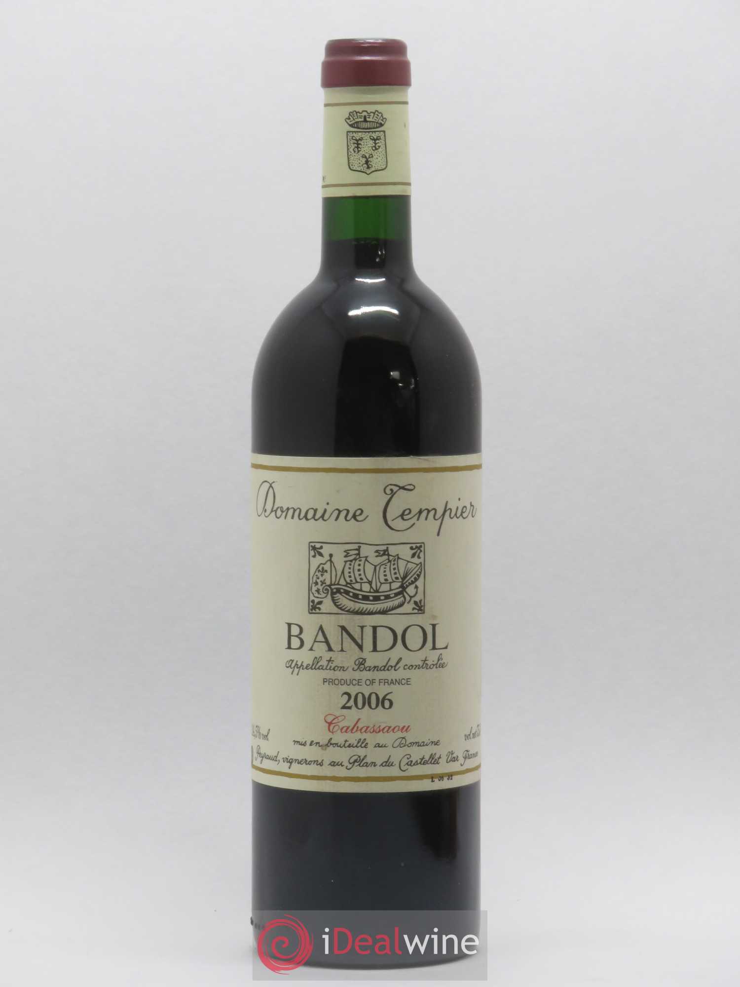 Bandol Domaine Tempier Cuvée Cabassaou Famille Peyraud 2006 - Lot de 1 bouteille - 0