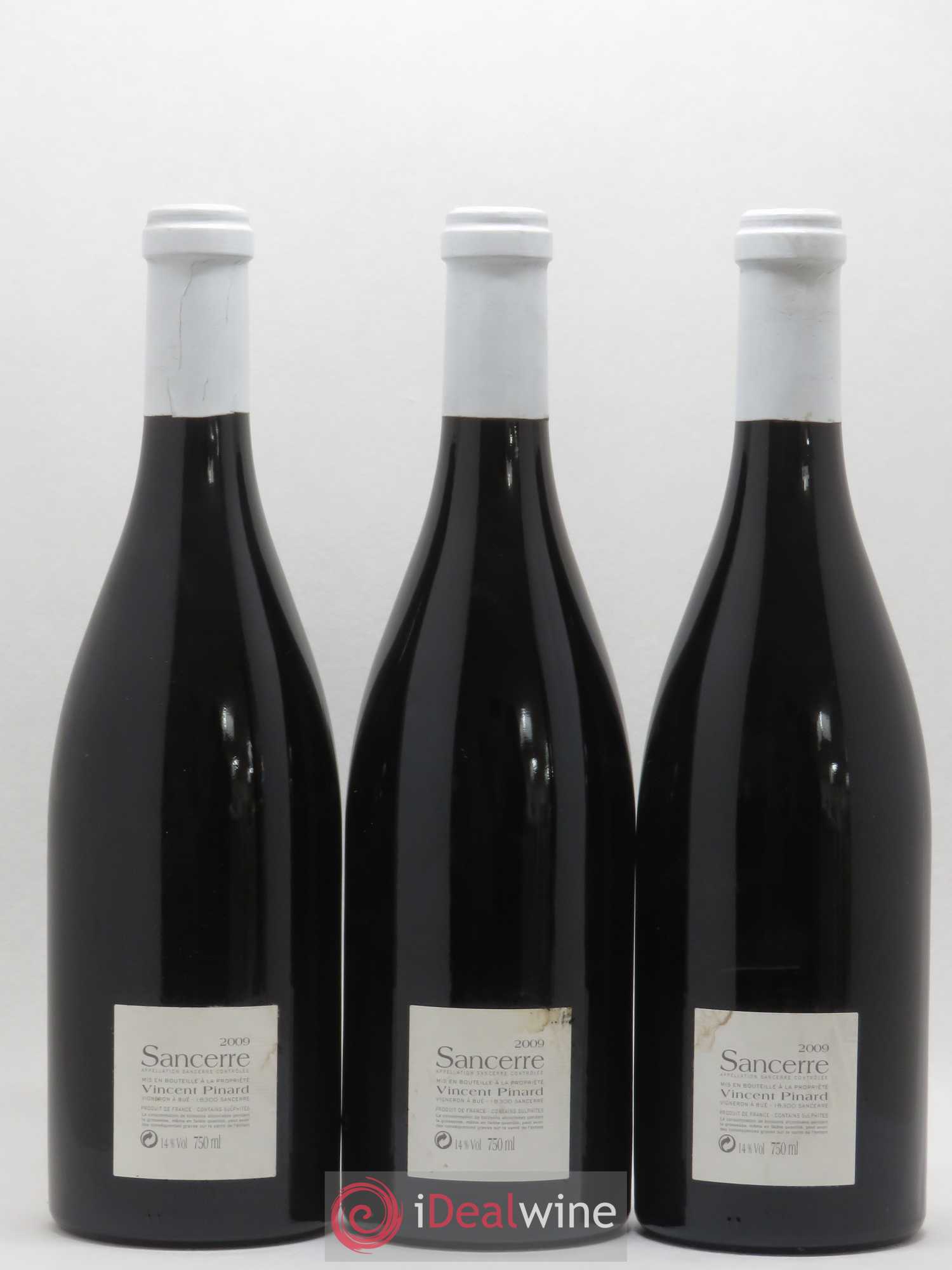 Sancerre Vendanges Entières Vincent Pinard 2009 - Lot de 3 bouteilles - 1