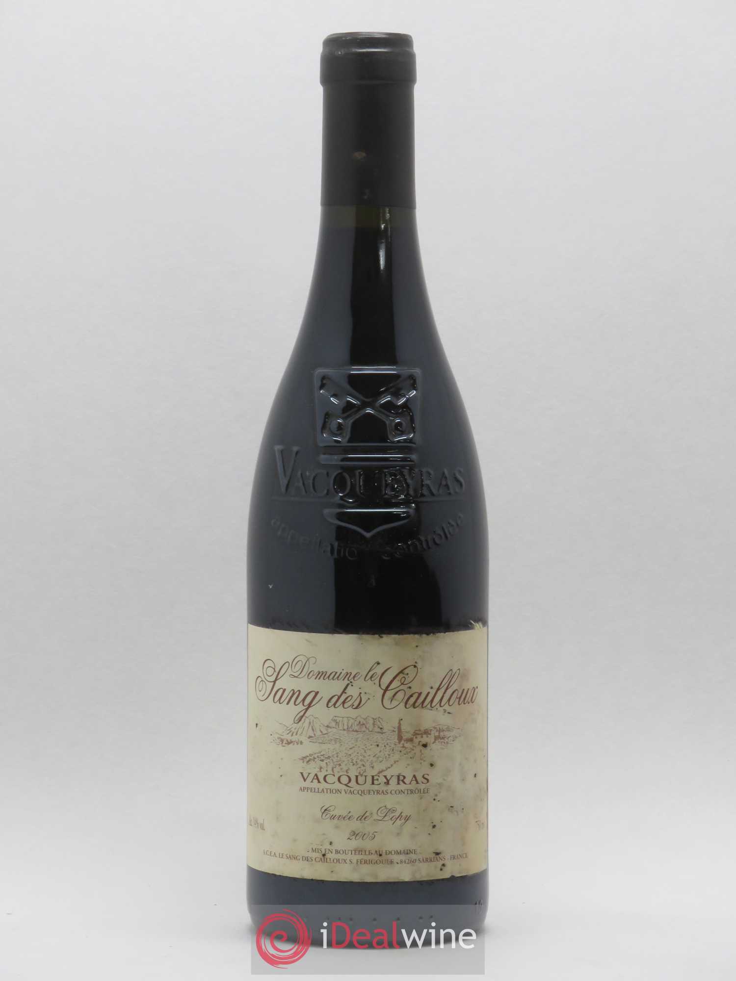 Vacqueyras Cuvée de Lopy Le Sang des Cailloux Vieilles Vignes 2005 - Lot de 1 bouteille - 0