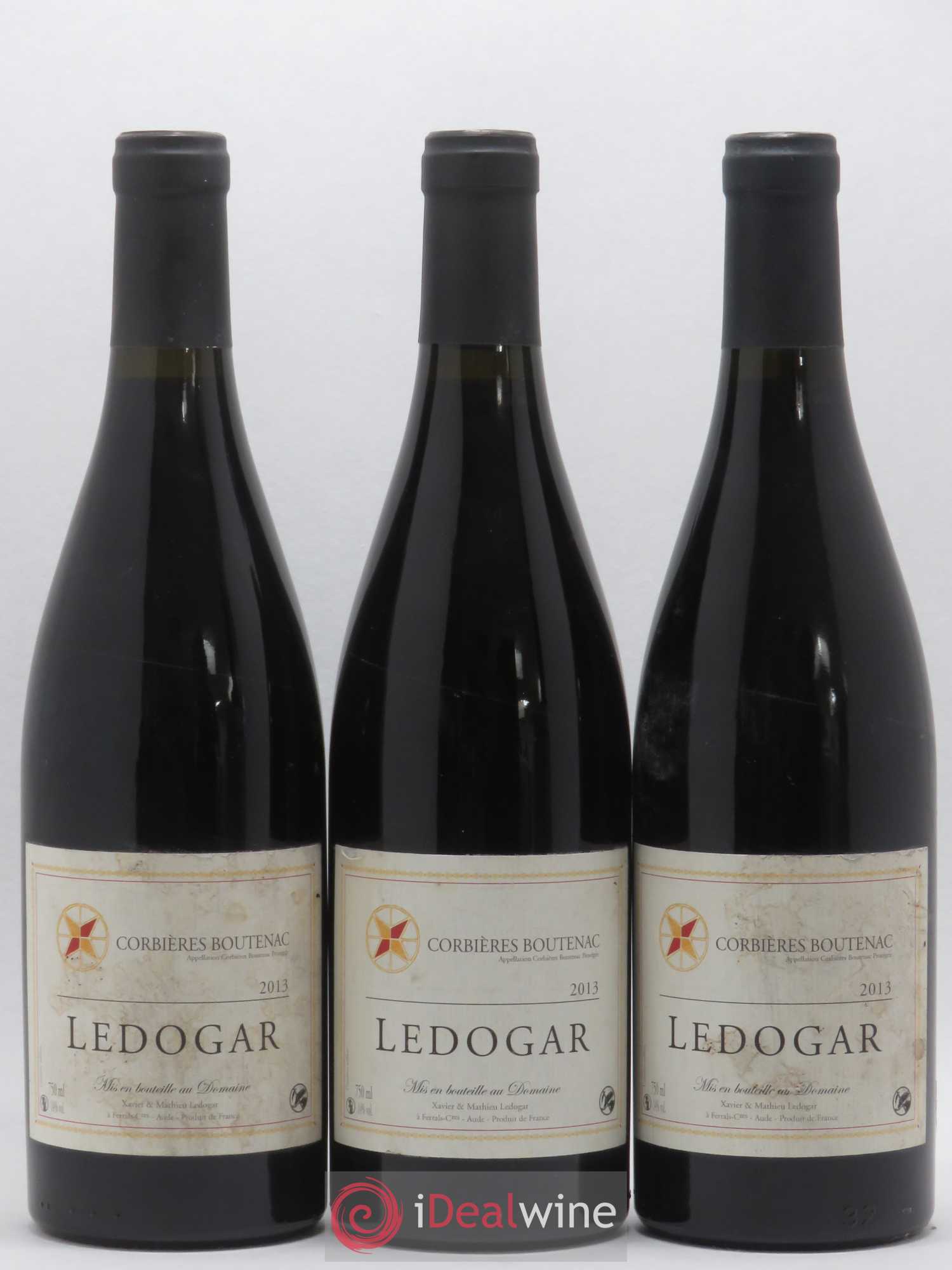 Corbières Boutenac Domaine Ledogar Lédogar Xavier et Mathieu Ledogar 2013 - Lot de 3 bouteilles - 0