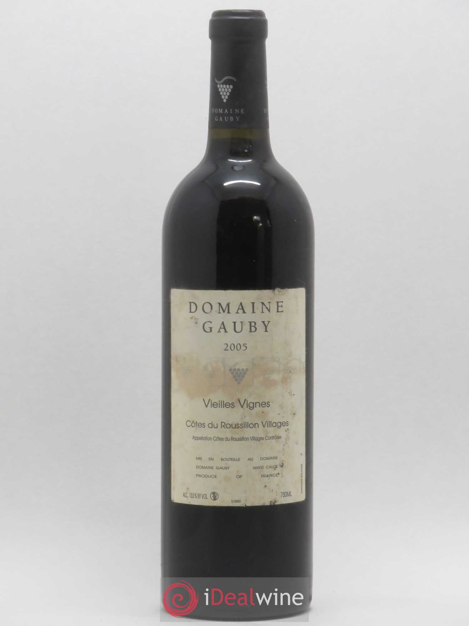 Côtes du Roussillon Villages Vieilles vignes Gauby (Domaine) 2005 - Lot de 1 bouteille - 0