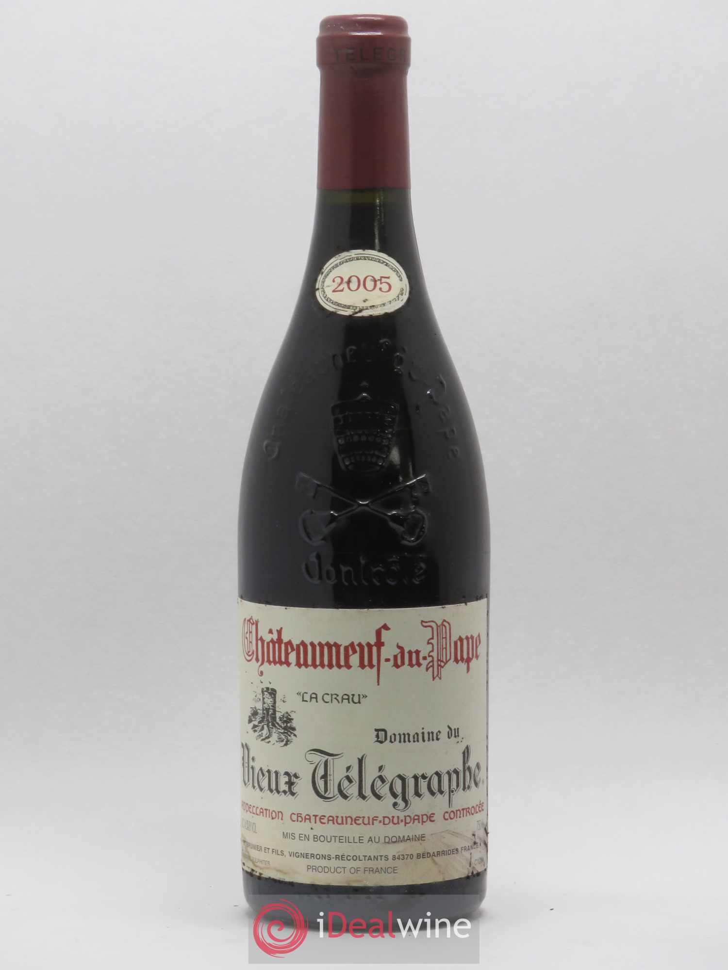 Châteauneuf-du-Pape Vieux Télégraphe (Domaine du) Vignobles Brunier 2005 - Lot de 1 bouteille - 0