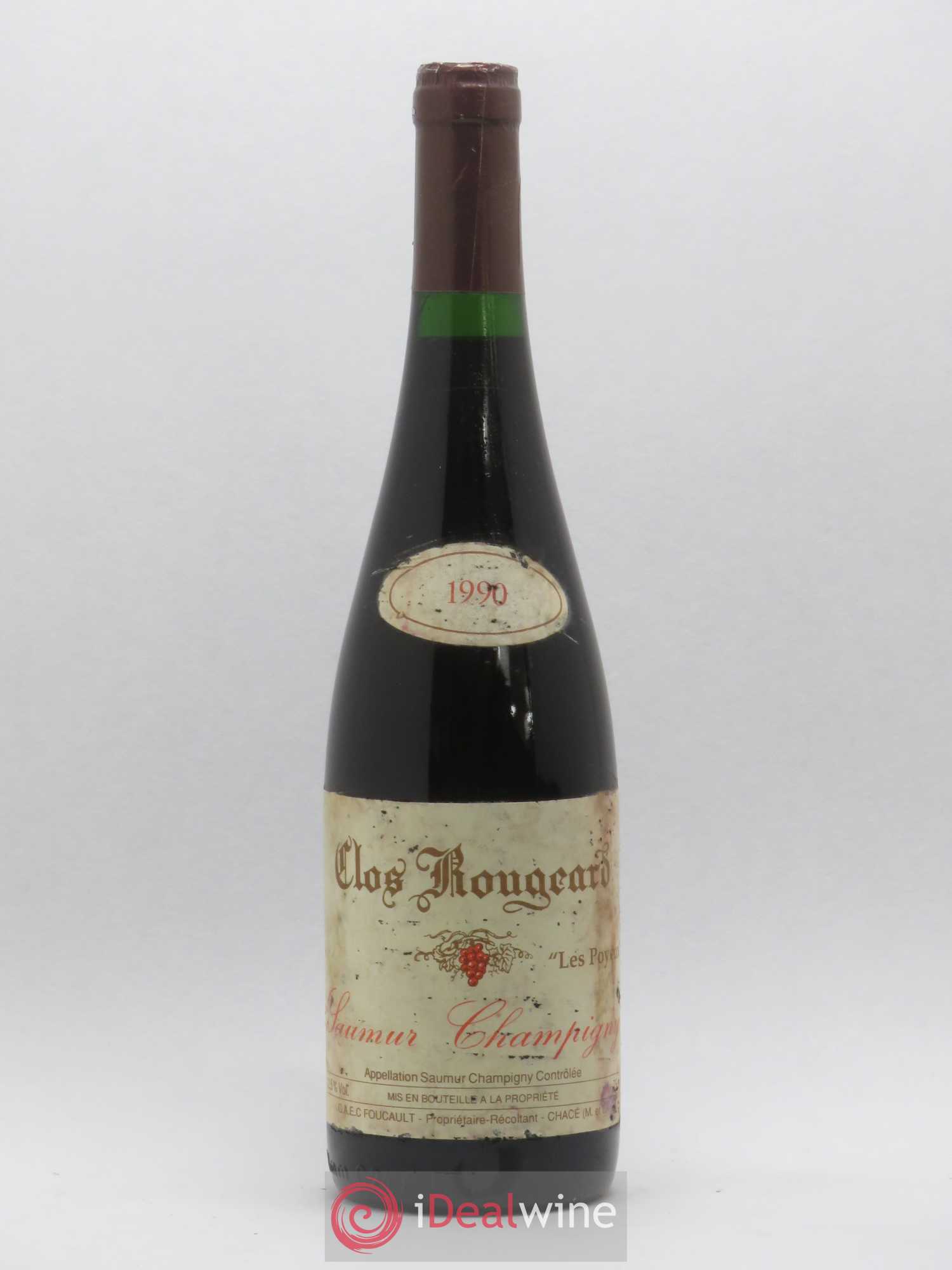 Saumur-Champigny Les Poyeux Clos Rougeard 1990 - Lot de 1 bouteille - 0