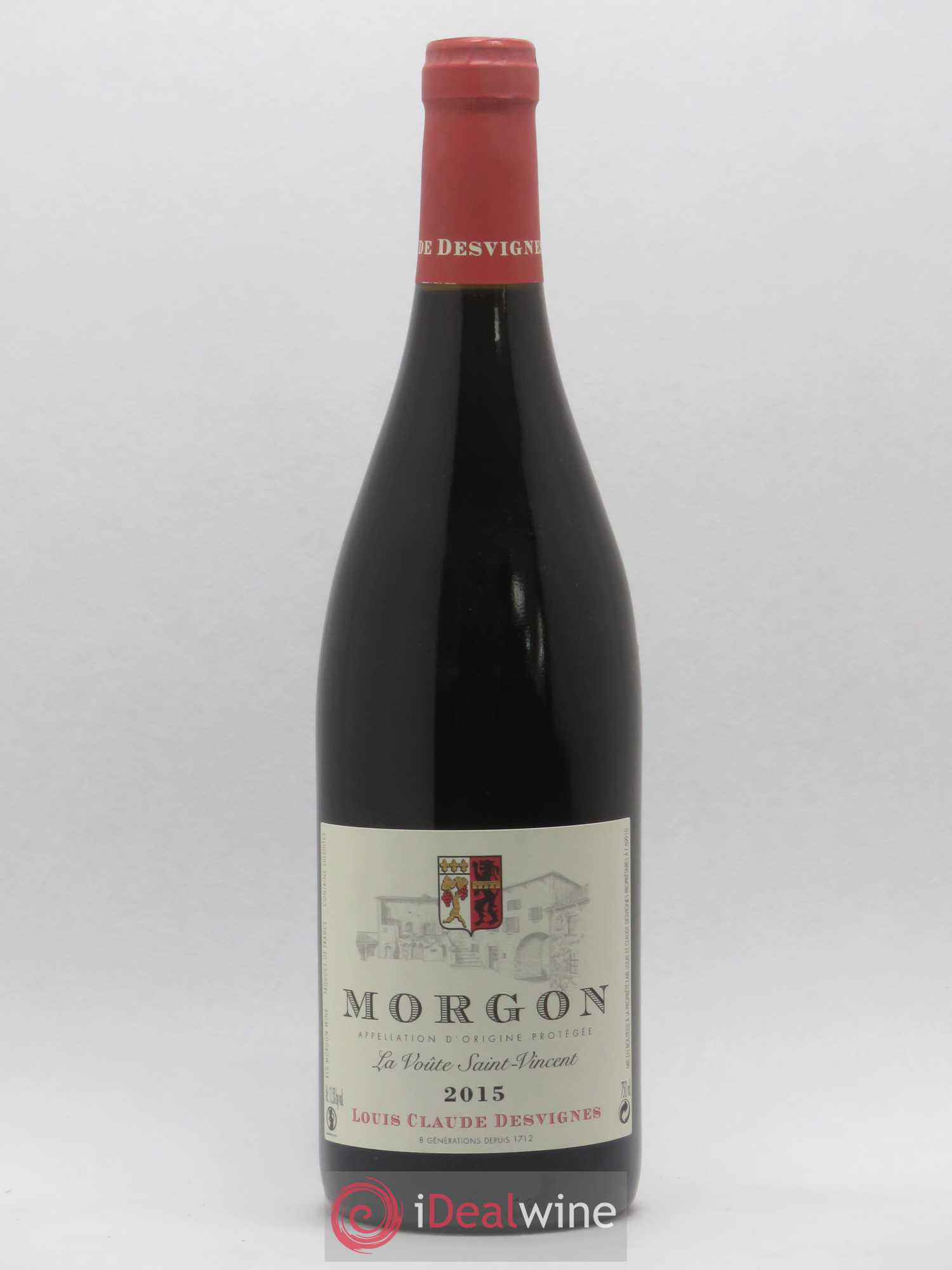 Morgon La Voûte Saint Vincent Louis-Claude Desvignes 2015 - Lot de 1 bouteille - 0