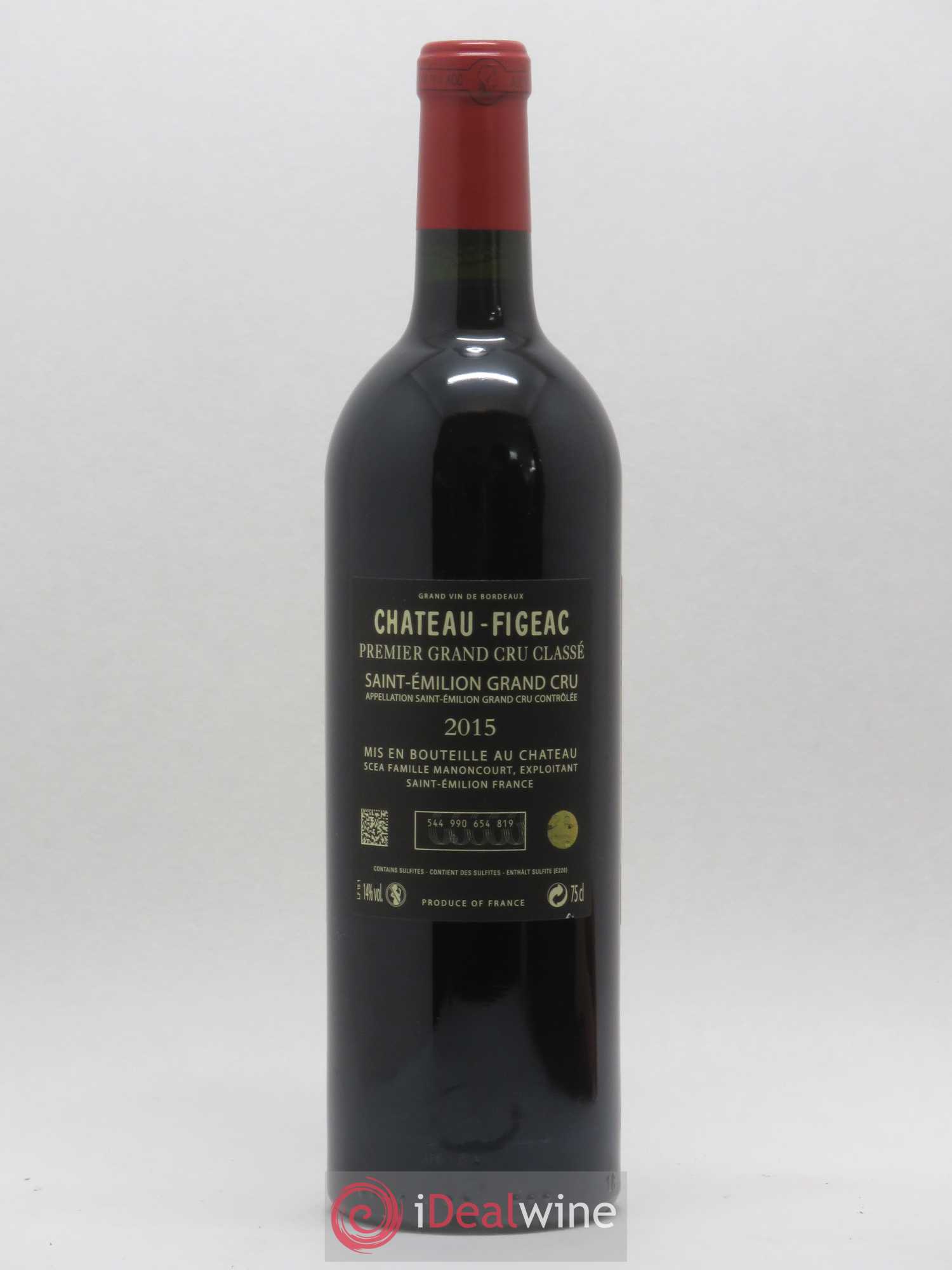 Château Figeac 1er Grand Cru Classé A 2015 - Lot de 1 bouteille - 1