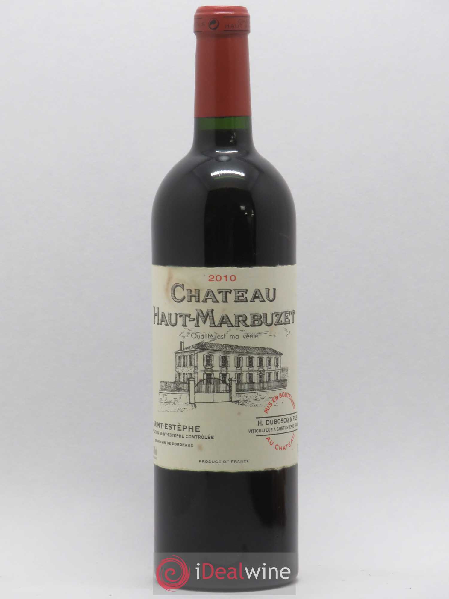 Château Haut Marbuzet 2010 - Lot de 1 bouteille - 0
