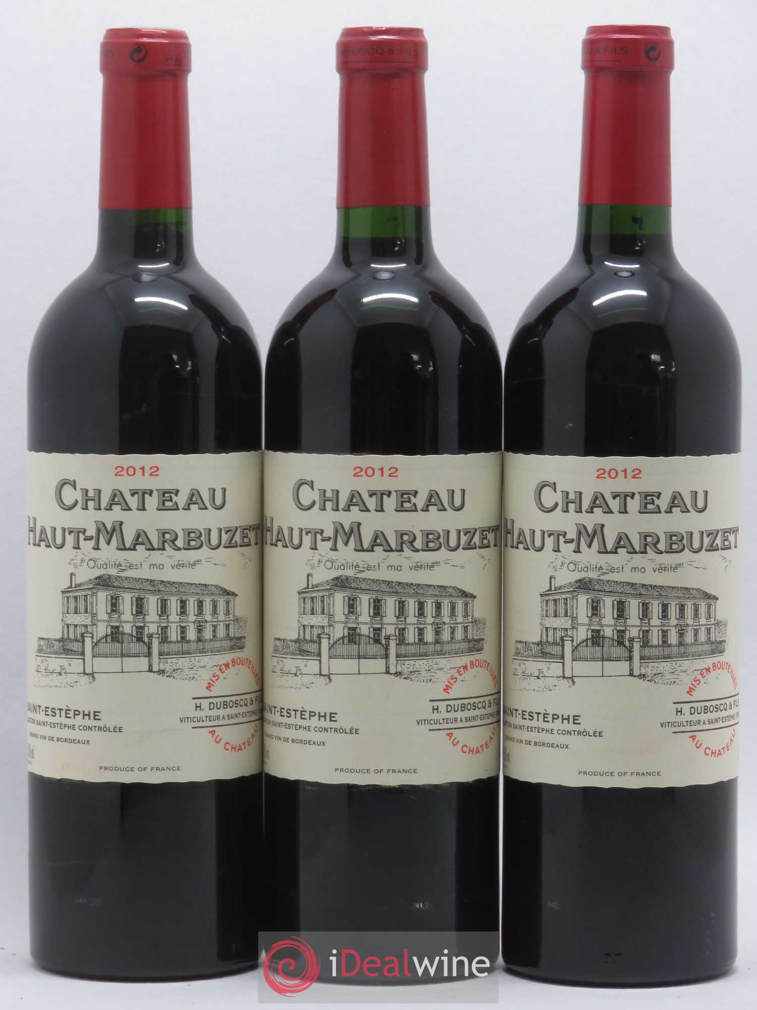 Château Haut Marbuzet 2012 - Lot de 3 bouteilles - 0