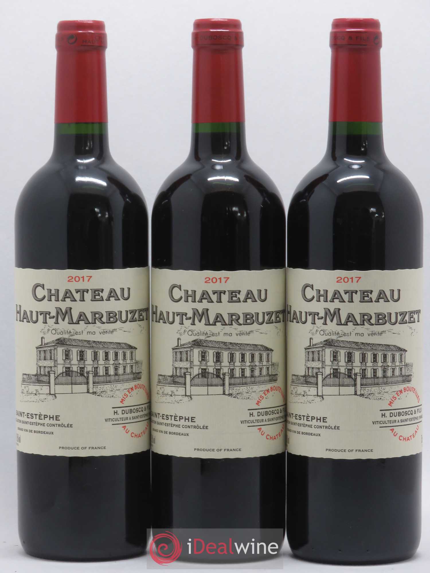 Château Haut Marbuzet 2017 - Lot de 3 bouteilles - 0