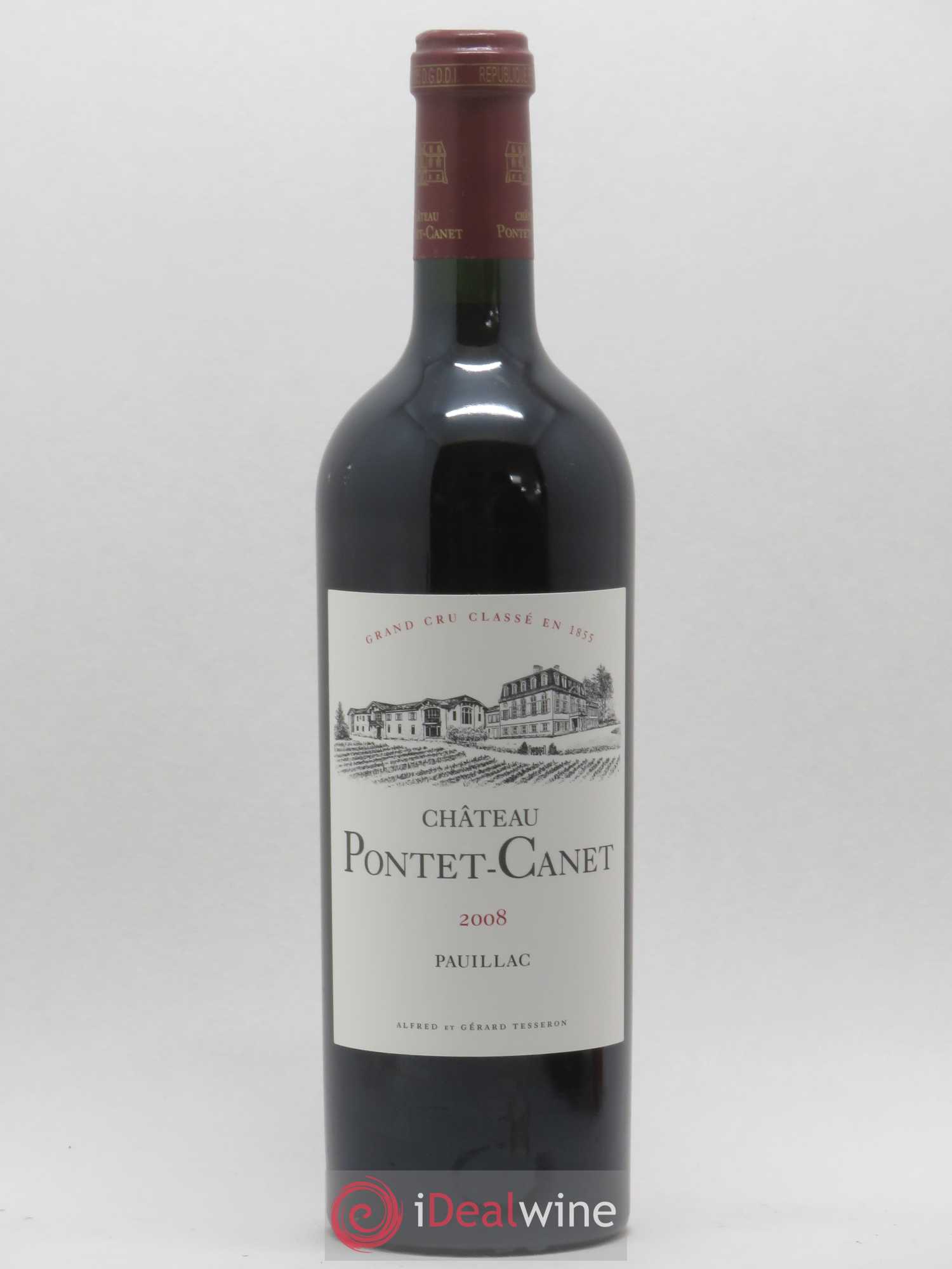 Château Pontet Canet 5ème Grand Cru Classé 2008 - Lot de 1 bouteille - 0