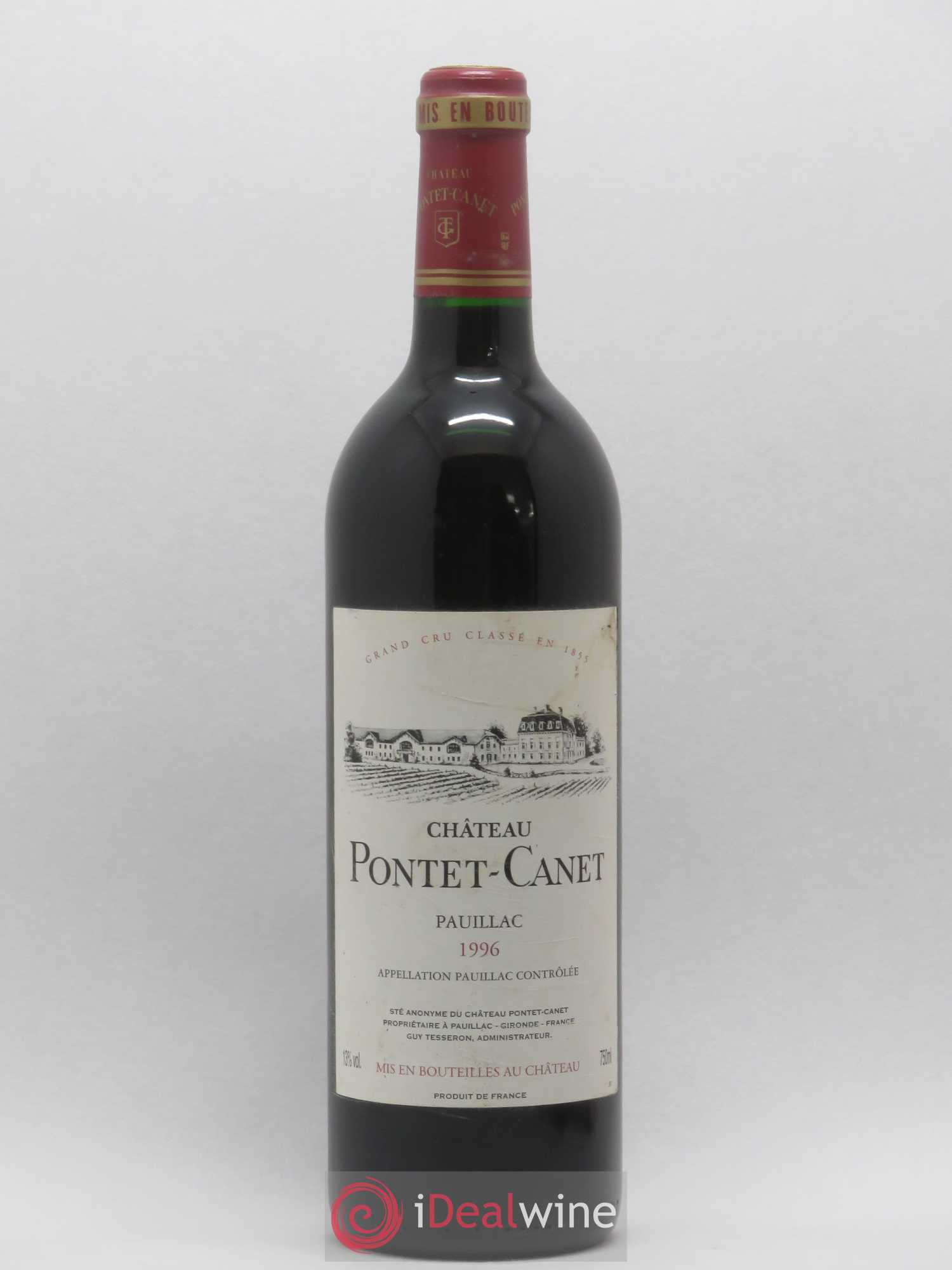 Château Pontet Canet 5ème Grand Cru Classé 1996 - Lot de 1 bouteille - 0