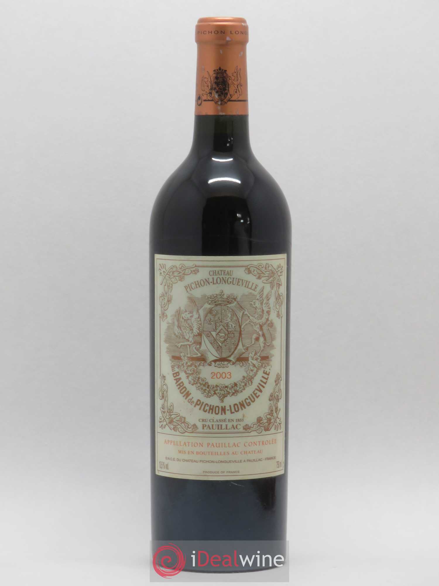 Pichon Longueville Baron 2ème Grand Cru Classé 2003 - Lot de 1 bouteille - 0