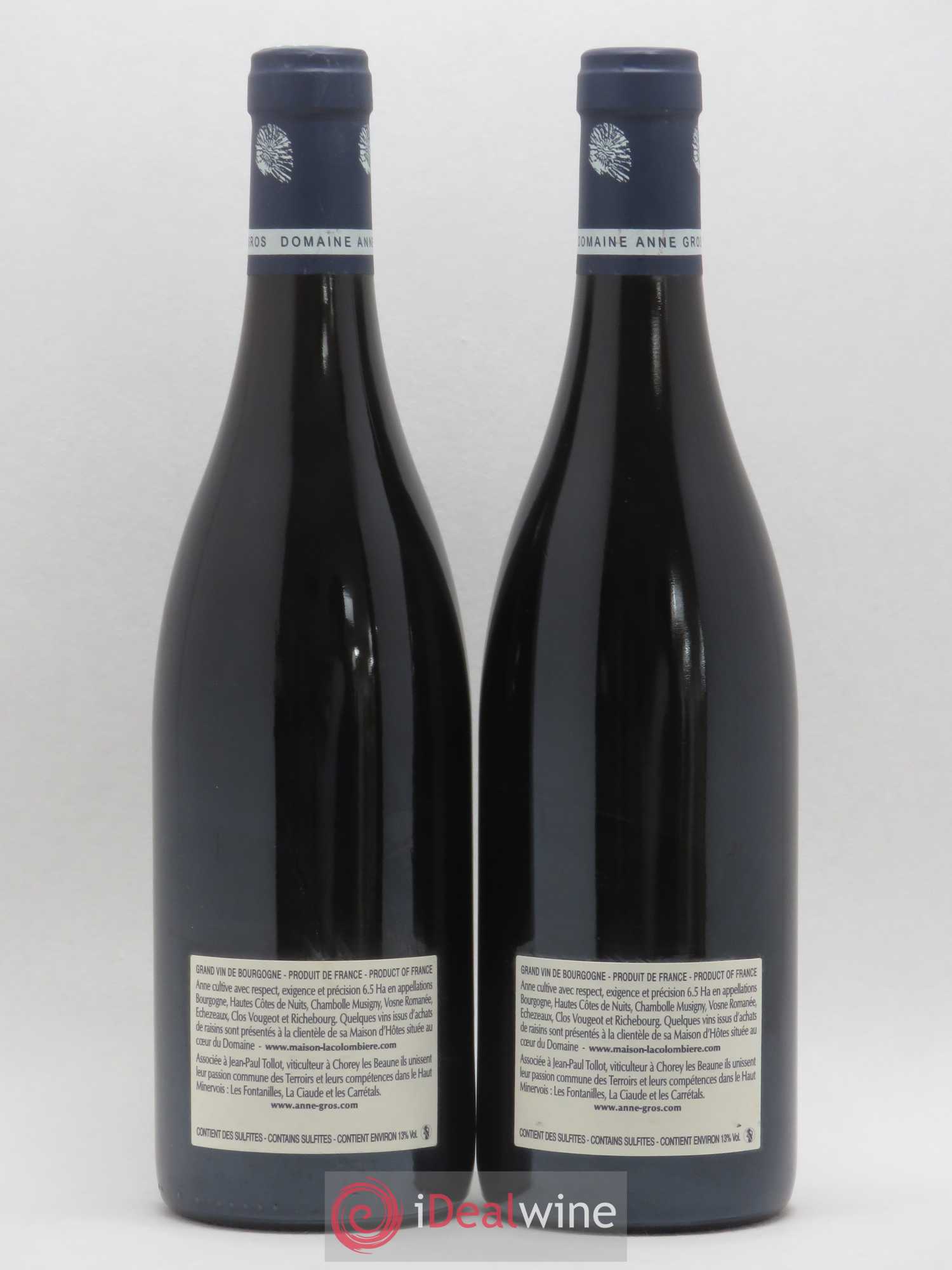 Clos de Vougeot Grand Cru Le Grand Maupertui Anne Gros 2009 - Lot de 2 bouteilles - 1
