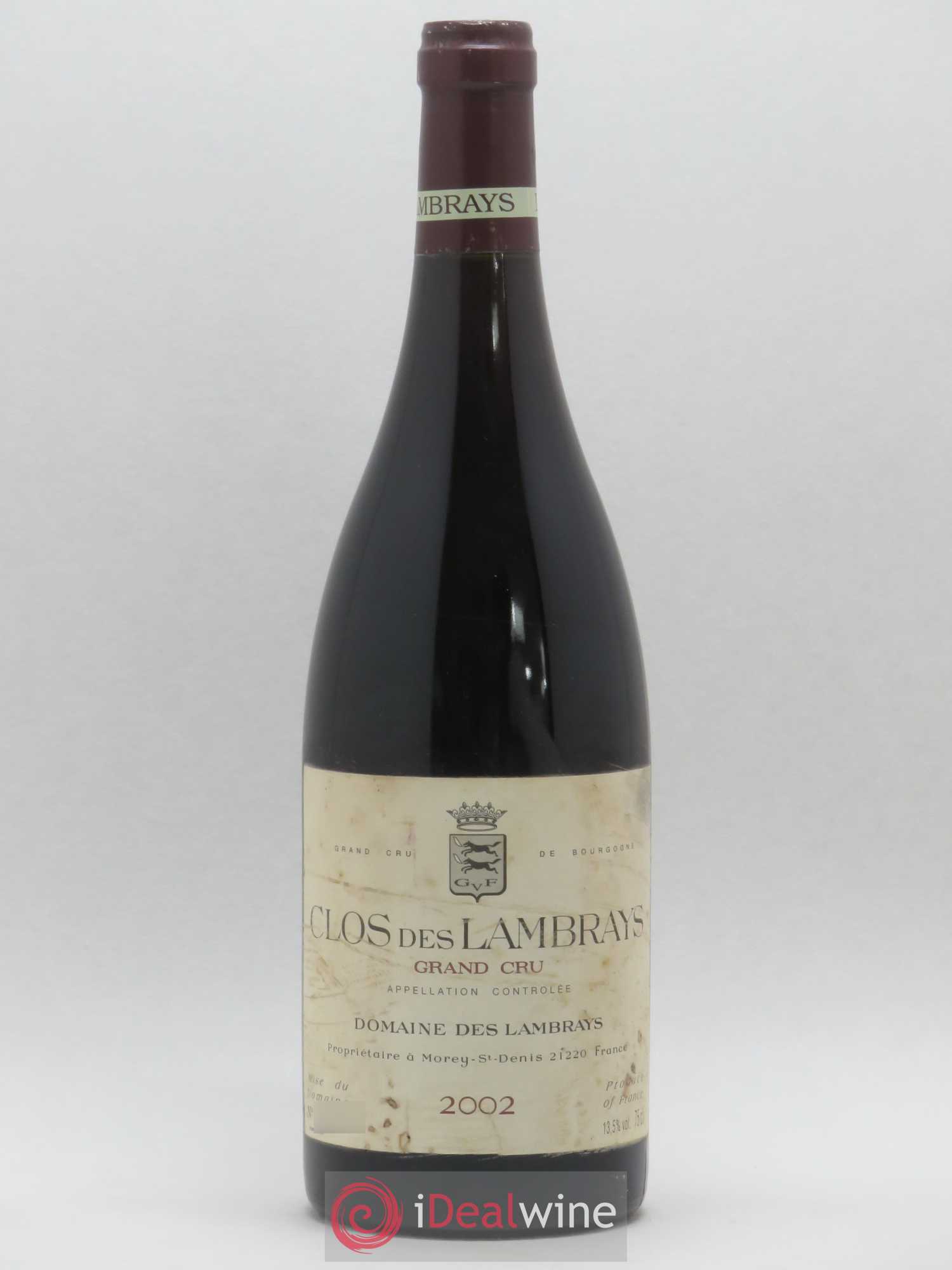 Clos des Lambrays Grand Cru Domaine des Lambrays 2002 - Lot de 1 bouteille - 0