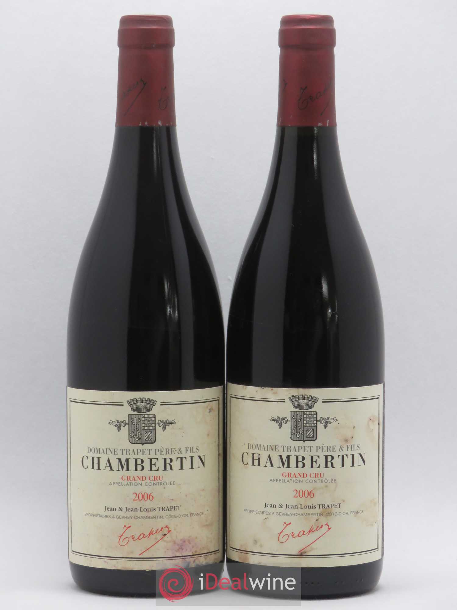 Chambertin Grand Cru Domaine Trapet 2006 - Lot de 2 bouteilles - 0