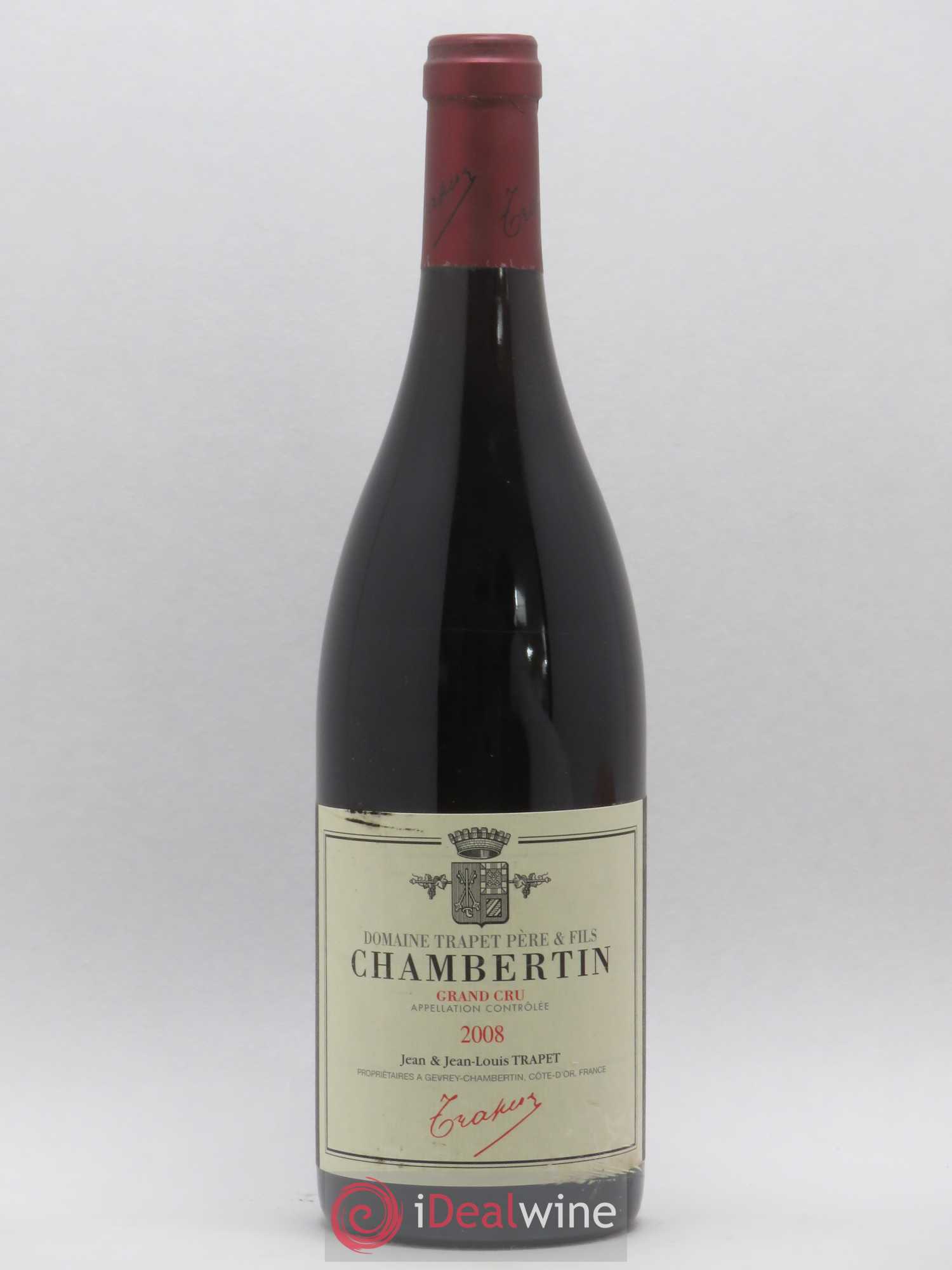 Chambertin Grand Cru Domaine Trapet 2008 - Lot de 1 bouteille - 0
