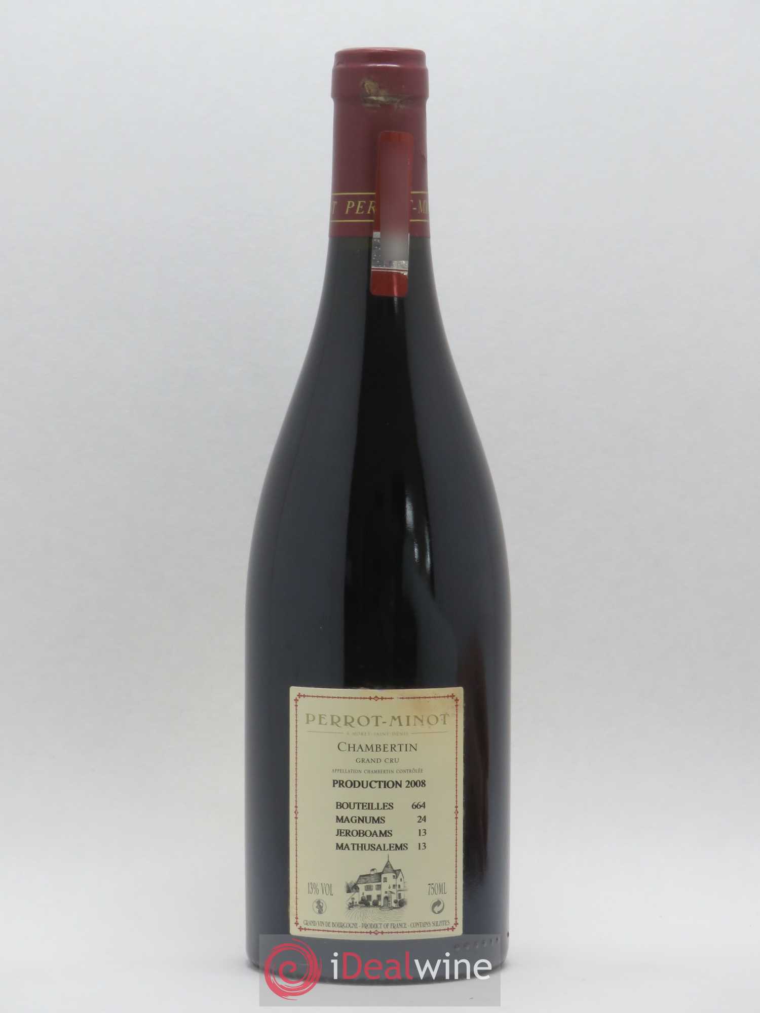 Chambertin Grand Cru Vieilles vignes Perrot-Minot 2008 - Lot de 1 bouteille - 1