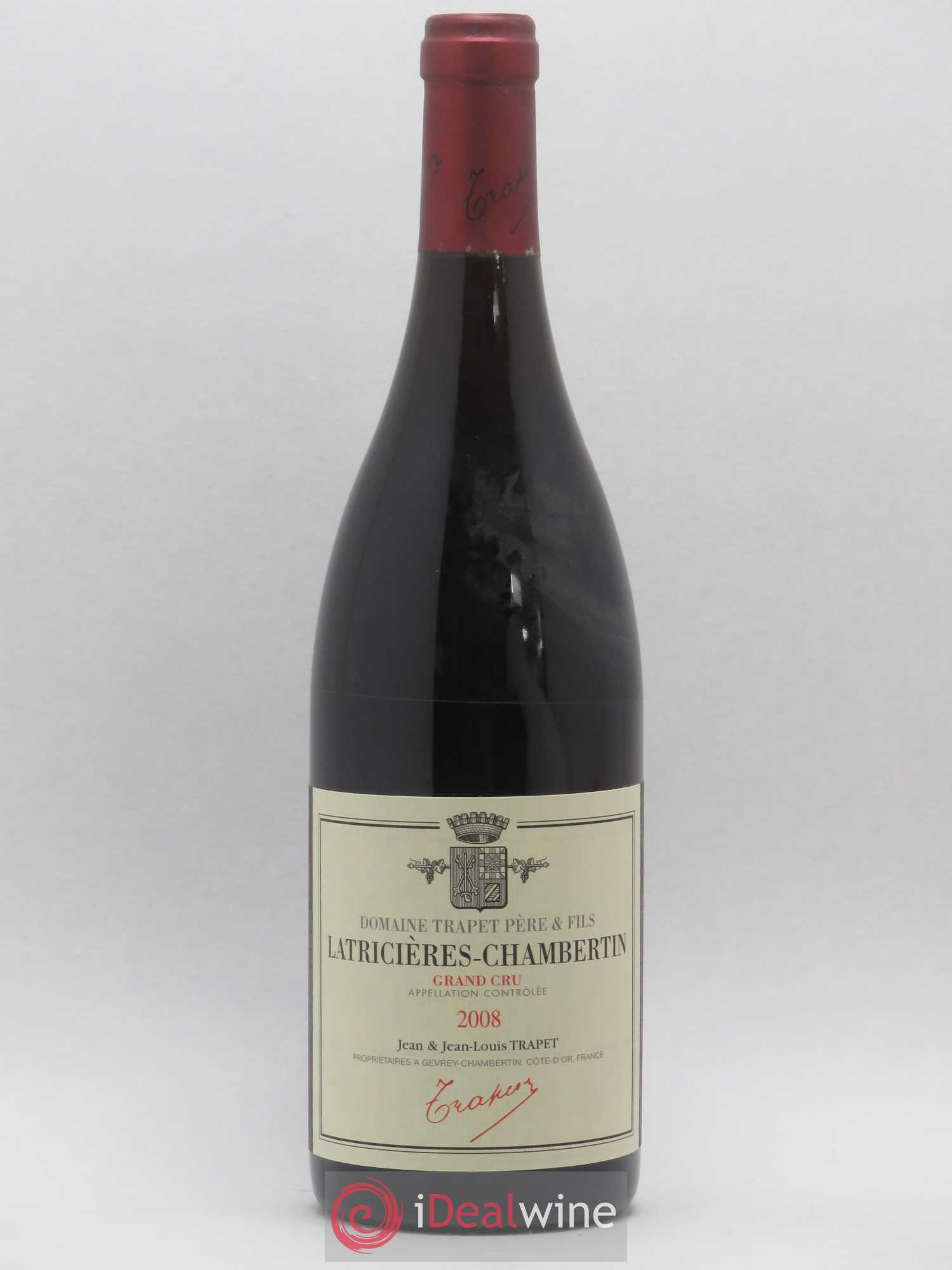 Latricières-Chambertin Grand Cru Domaine Trapet 2008 - Lot de 1 bouteille - 0