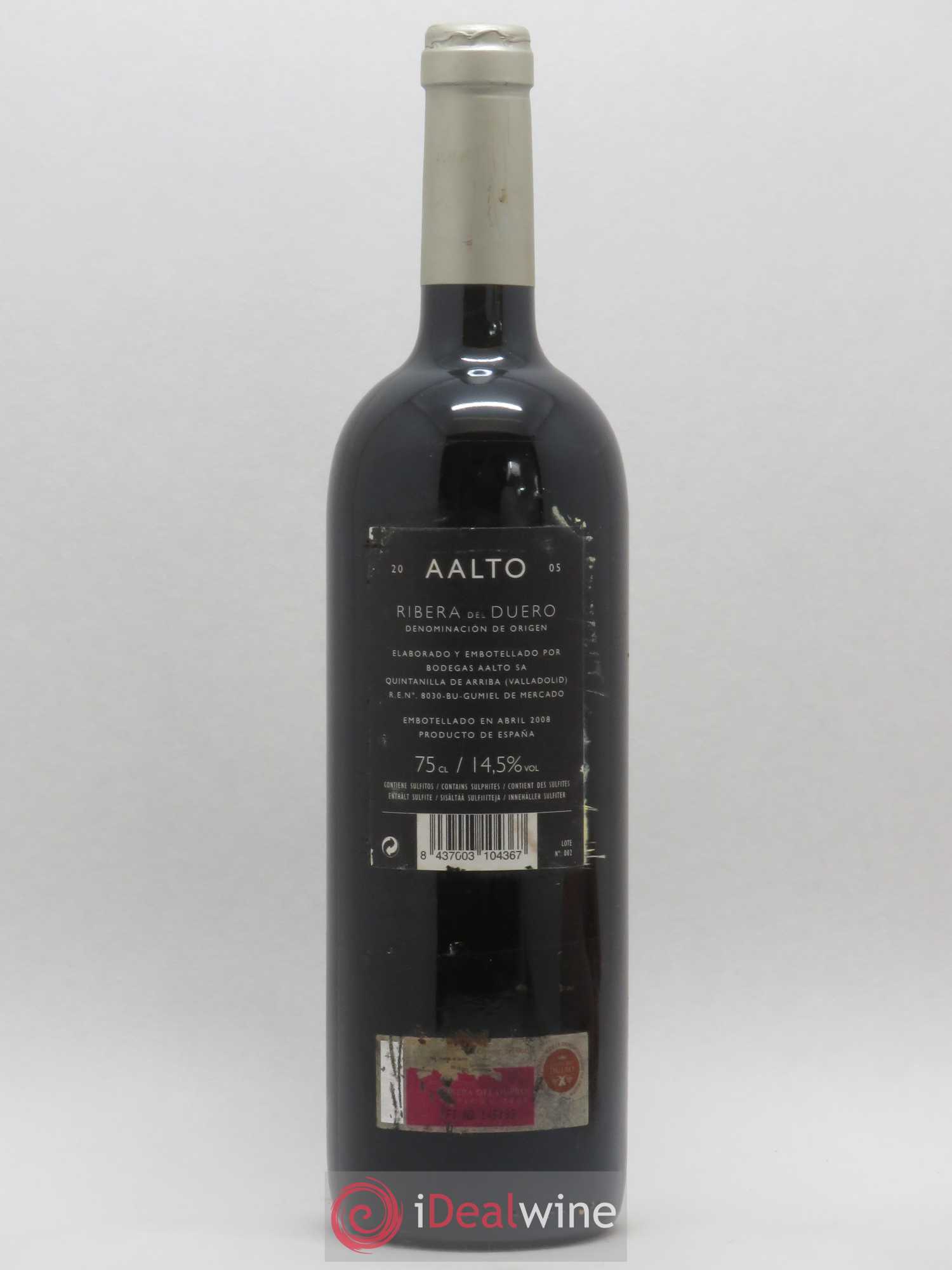 Ribera Del Duero DO Aalto Bodegas y Vinedos Aalto 2005 - Lot de 1 bouteille - 1