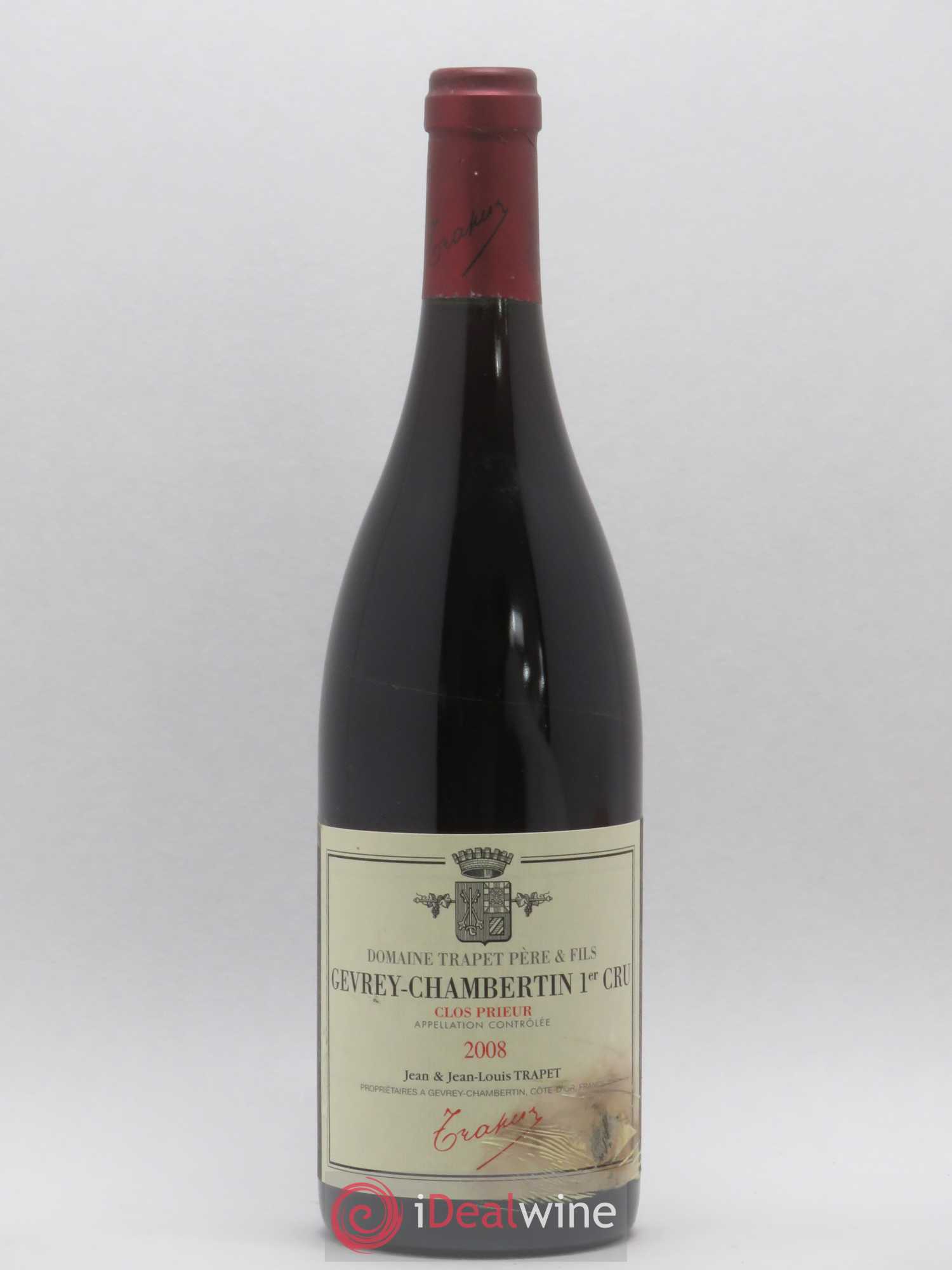 Gevrey-Chambertin 1er Cru Clos Prieur Domaine Trapet 2008 - Lot de 1 bouteille - 0