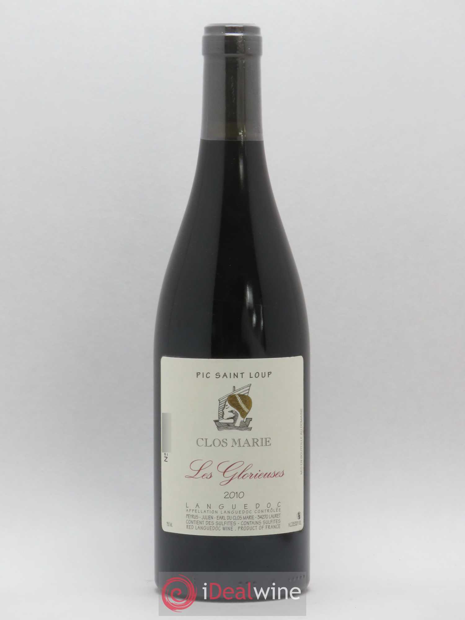 Pic Saint-Loup Clos Marie Les Glorieuses Christophe Peyrus et Françoise Julien 2010 - Lot de 1 bouteille - 0