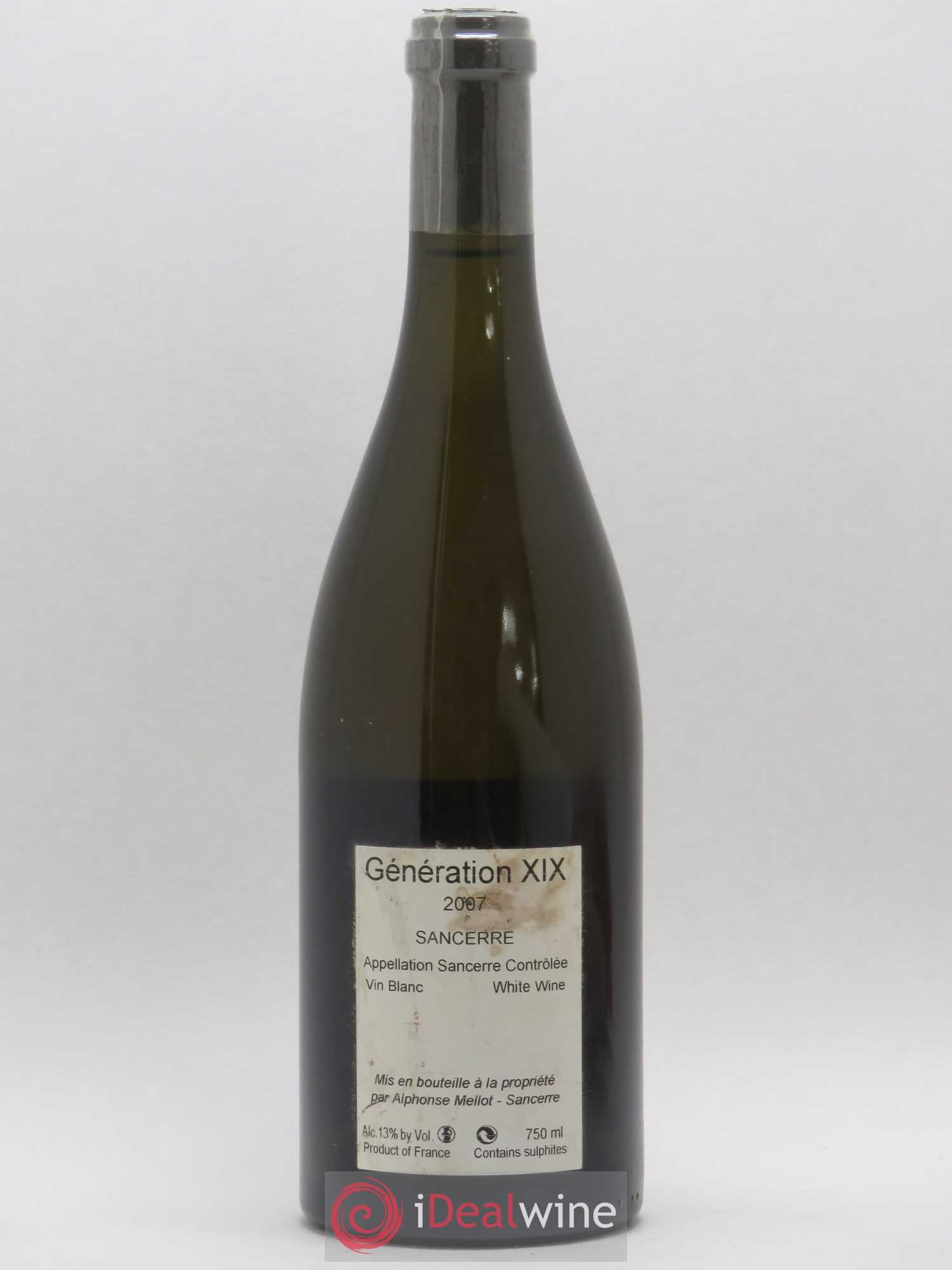 Sancerre Génération XIX Alphonse Mellot 2007 - Lot de 1 bouteille - 1