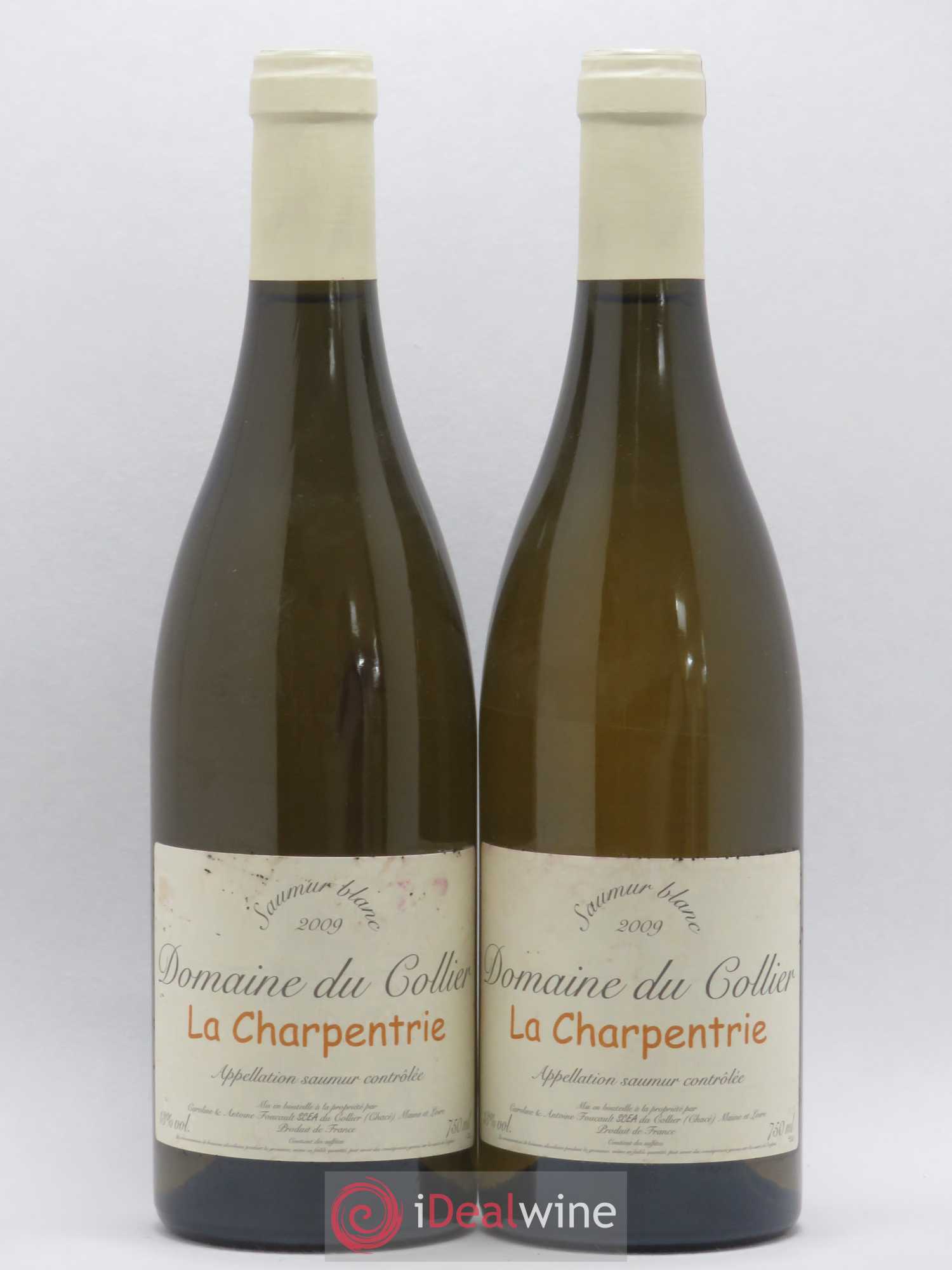 Saumur La Charpentrie Domaine du Collier 2009 - Lot de 2 bouteilles - 0
