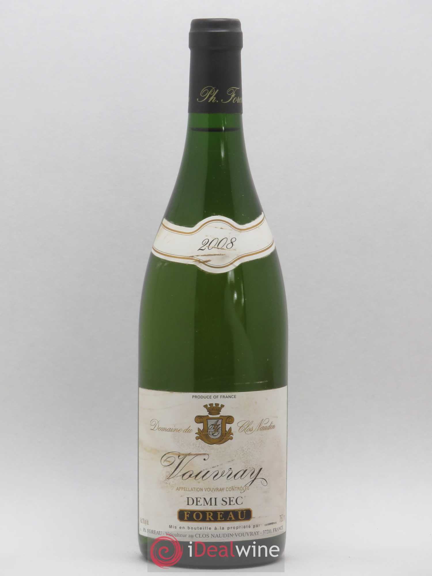 Vouvray Demi-Sec Clos Naudin - Philippe Foreau 2008 - Lot de 1 bouteille - 0