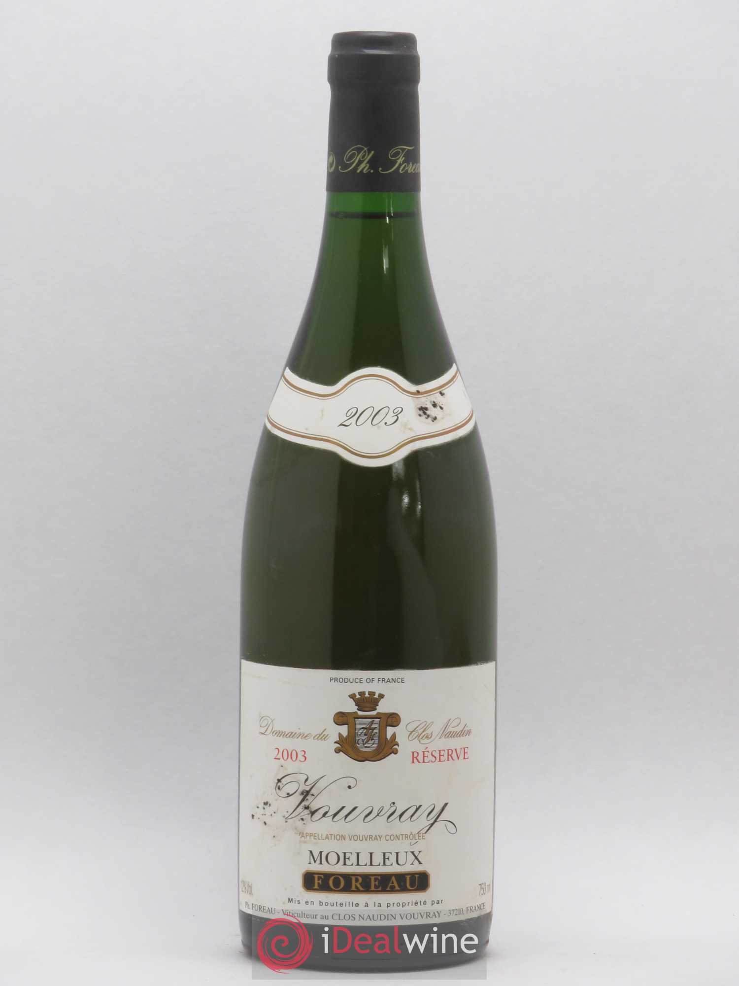 Vouvray Moelleux Réserve Clos Naudin - Philippe Foreau 2003 - Lotto di 1 bottiglia - 0