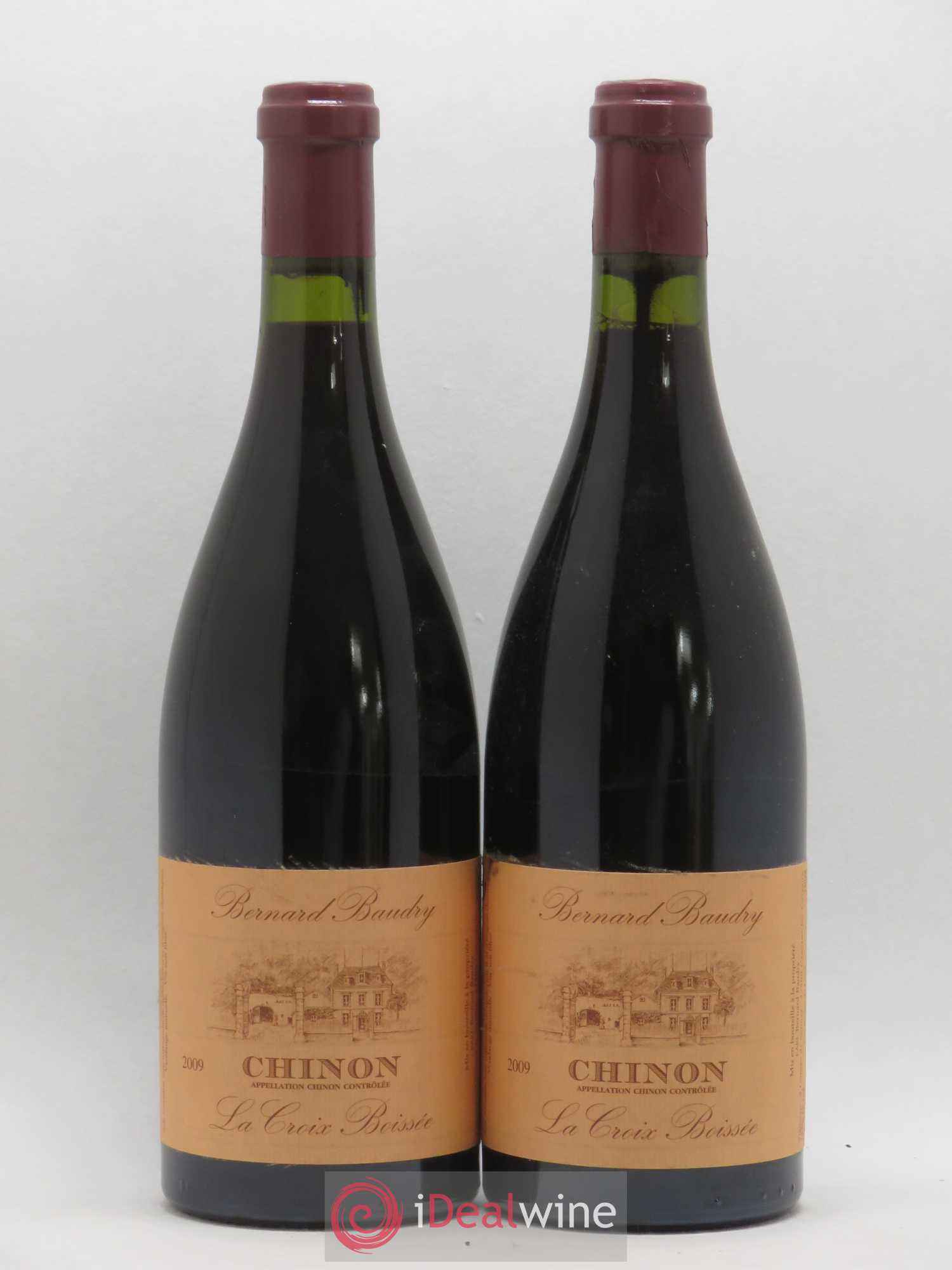 Chinon La Croix Boissée Bernard Baudry 2009 - Lot de 2 bouteilles - 0
