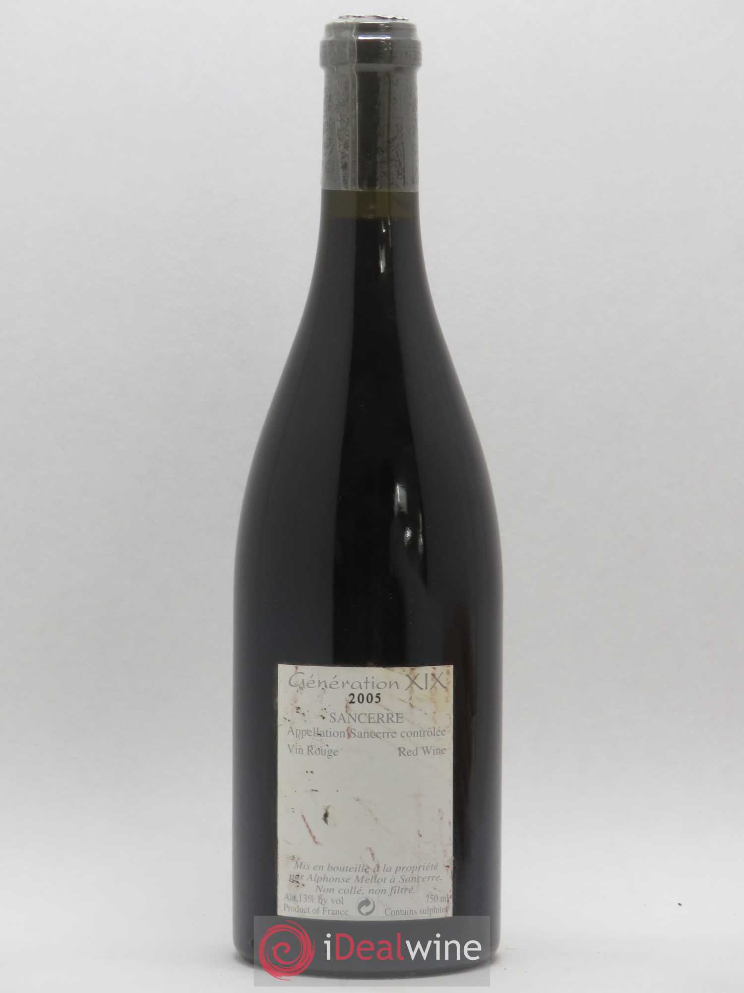 Sancerre Génération XIX Alphonse Mellot 2005 - Lot de 1 bouteille - 1