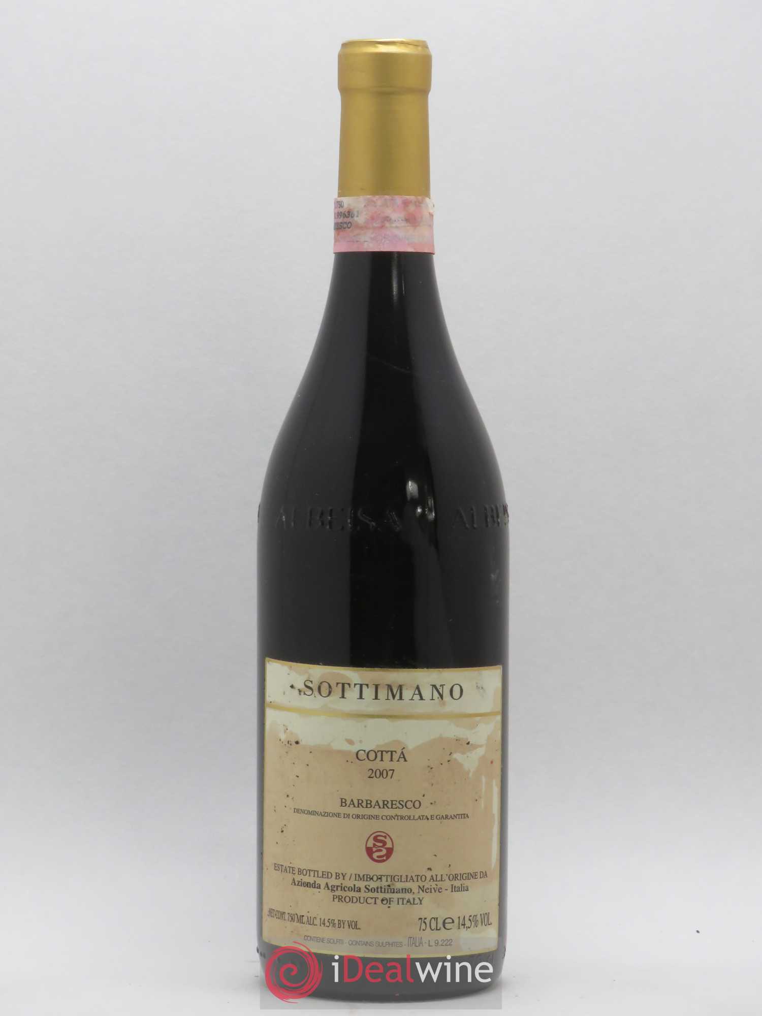 Barbaresco DOCG Cottà Sottimano 2007 - Lot de 1 bouteille - 0